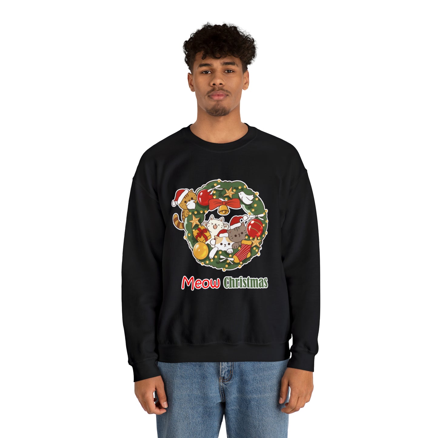 Meow Christmas - Unisex Heavy Blend™ Crewneck Sweatshirt