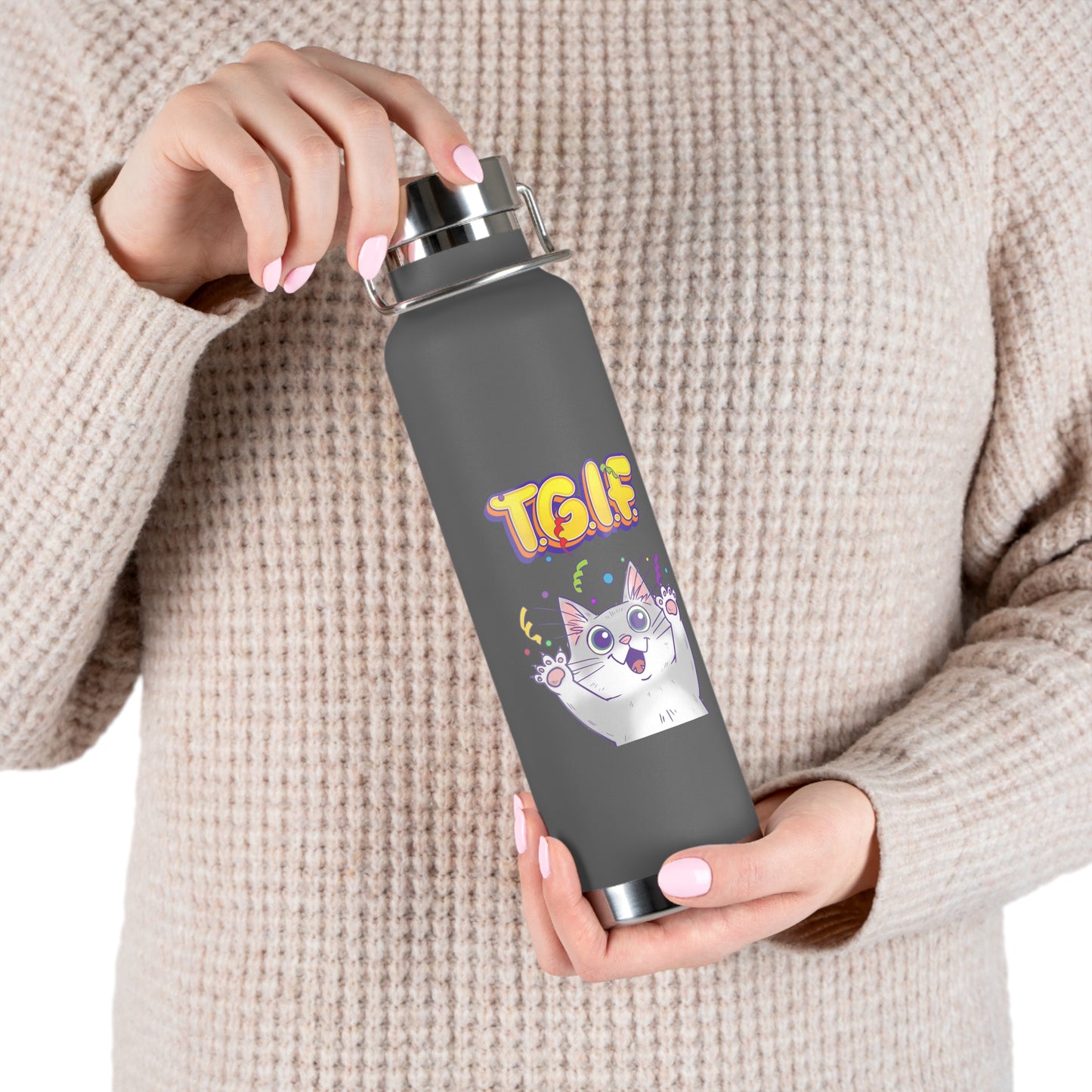 TGIF - Copper Vacuum Insulated Bottle, 22oz