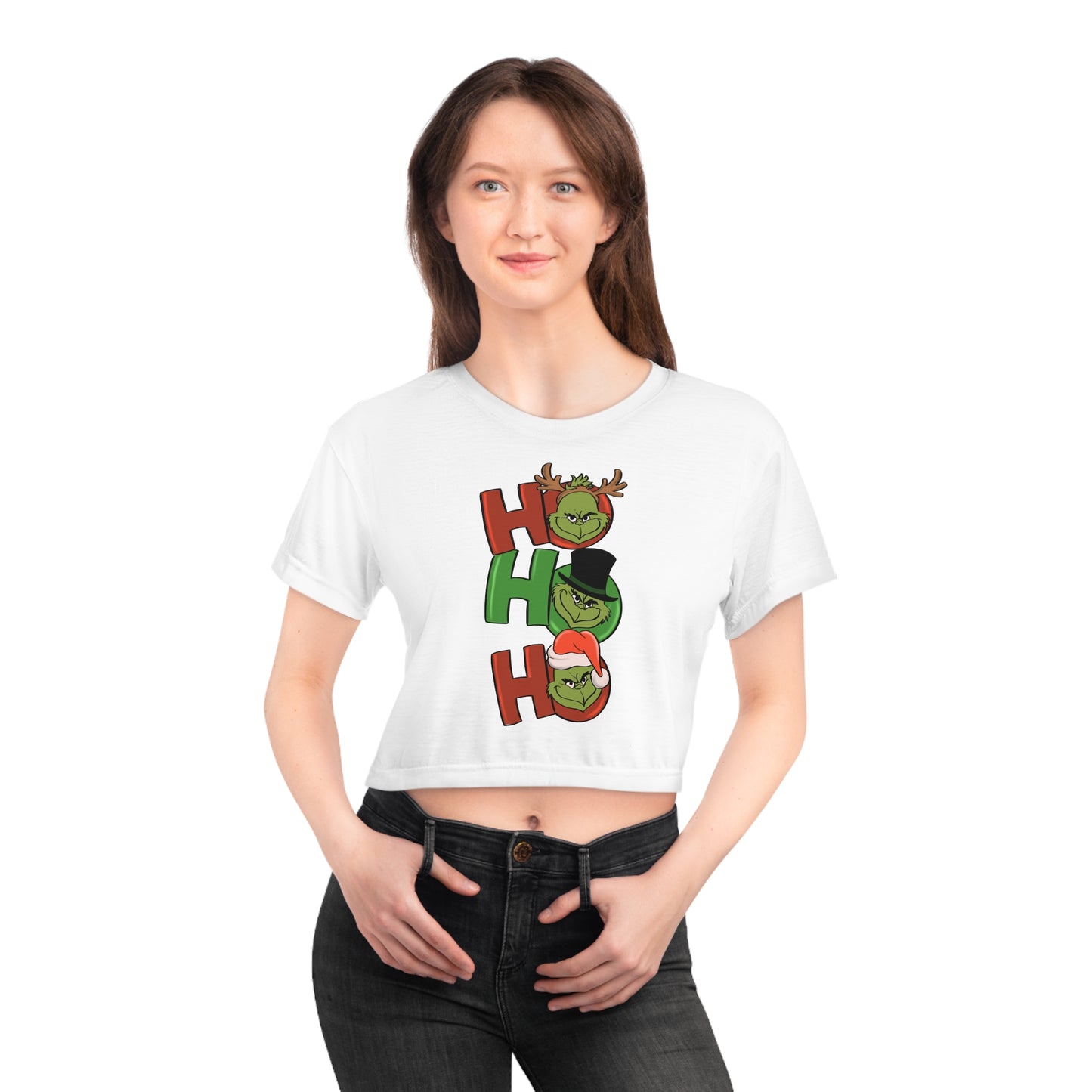 Grinch - Crop Tee (AOP)