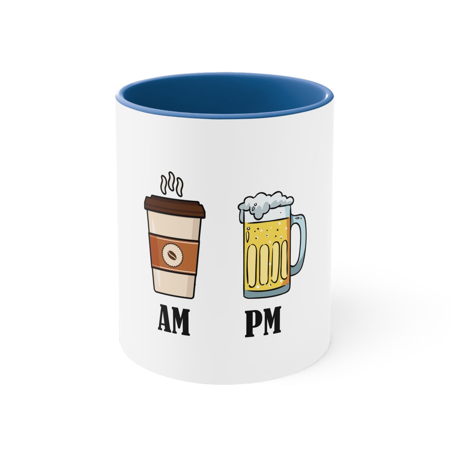 AM/PM - Accent Coffee Mug, 11oz