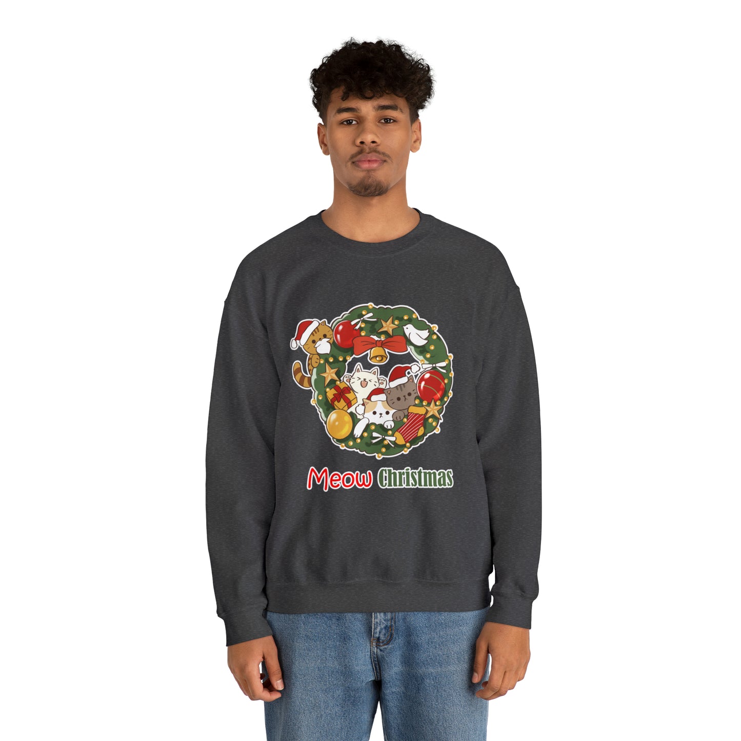 Meow Christmas - Unisex Heavy Blend™ Crewneck Sweatshirt