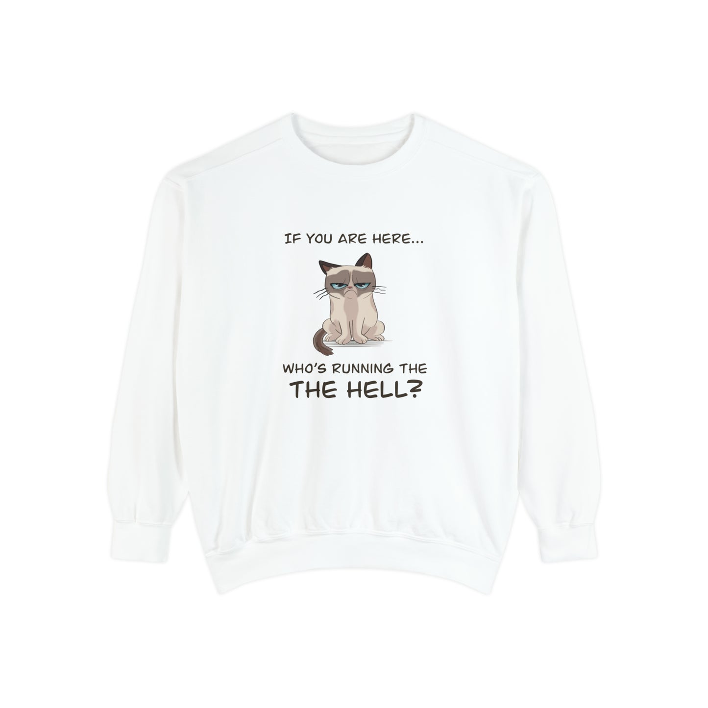 Hell Cat - Unisex Garment-Dyed Sweatshirt