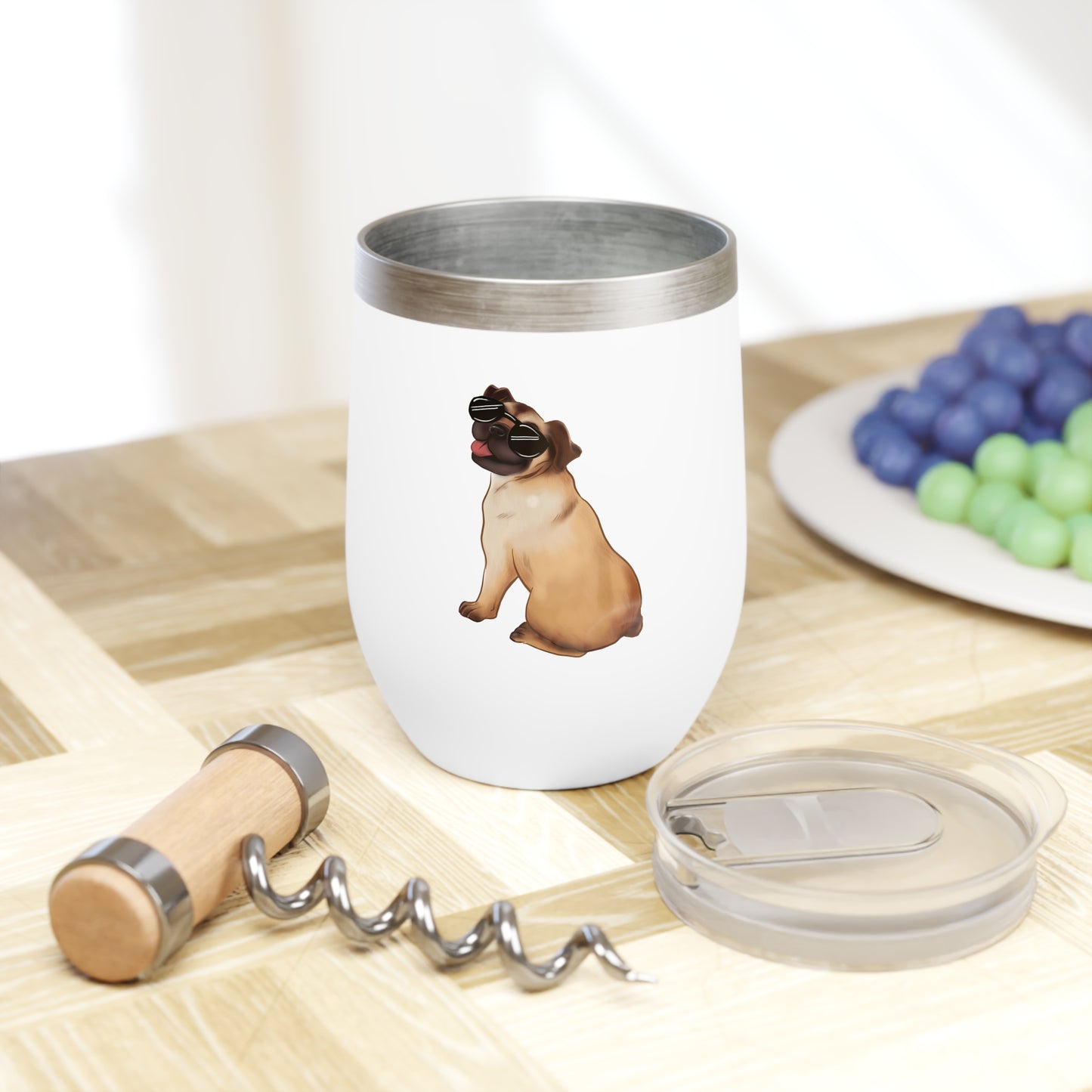 Pug - Chill Wine Tumbler