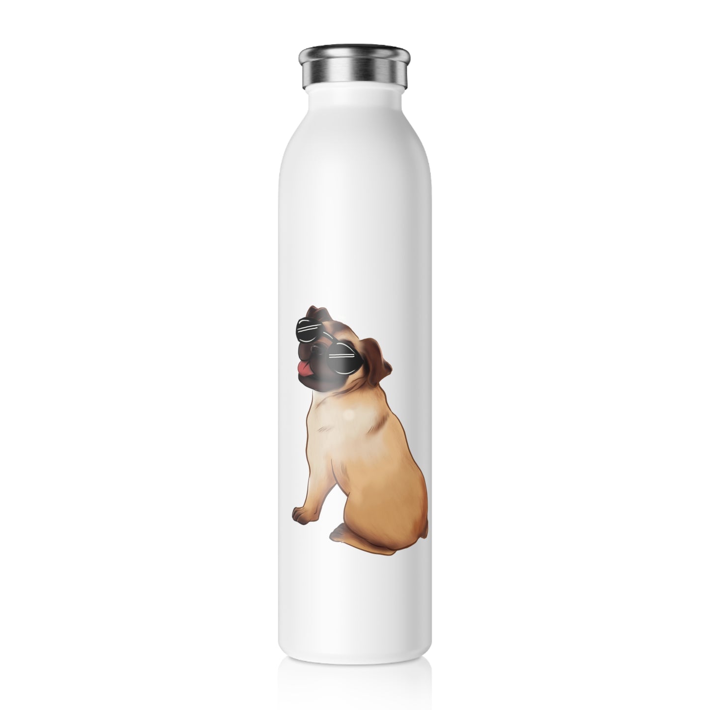 Pug - Slim Water Bottle