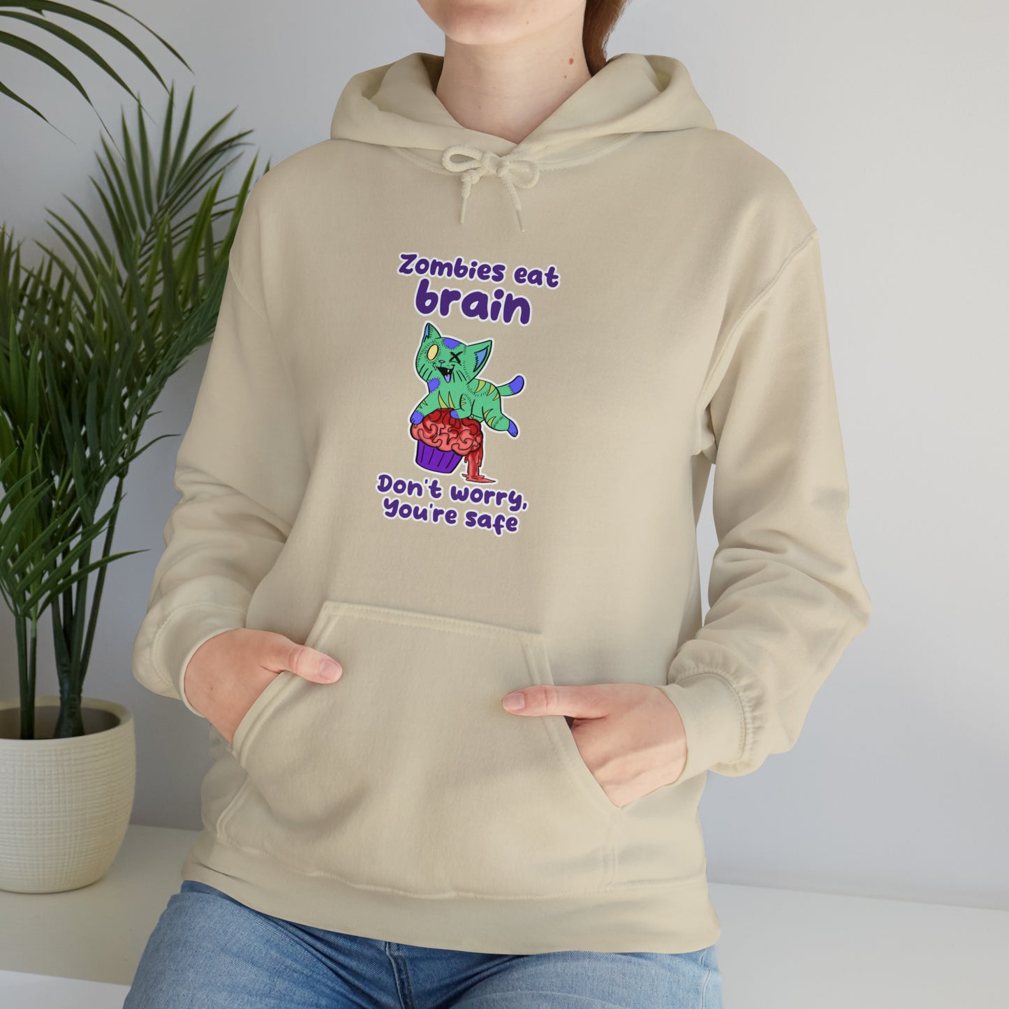 Zombie Cat - Unisex Heavy Blend™ Hooded Sweatshirt