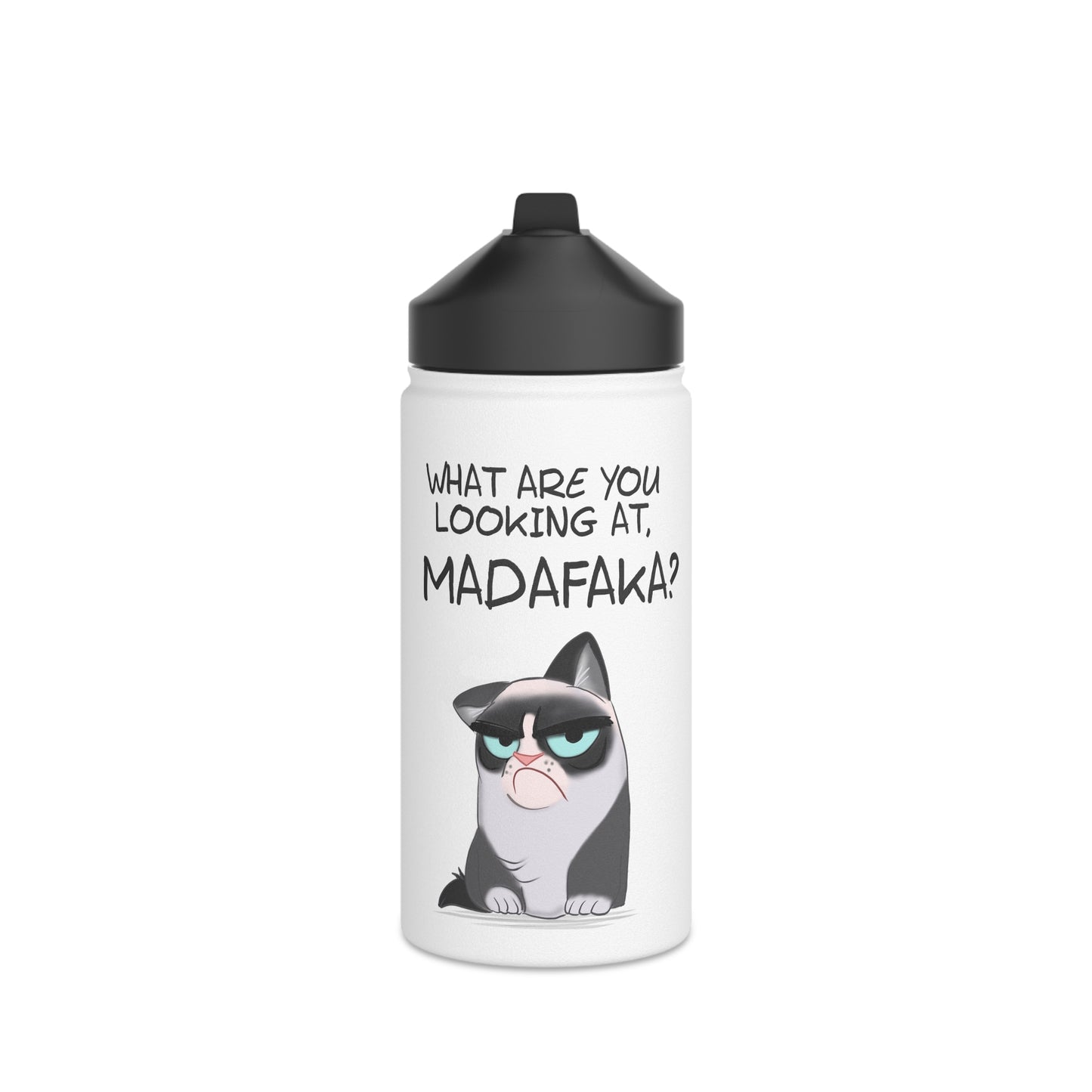 Madafaka - Stainless Steel Water Bottle, Standard Lid