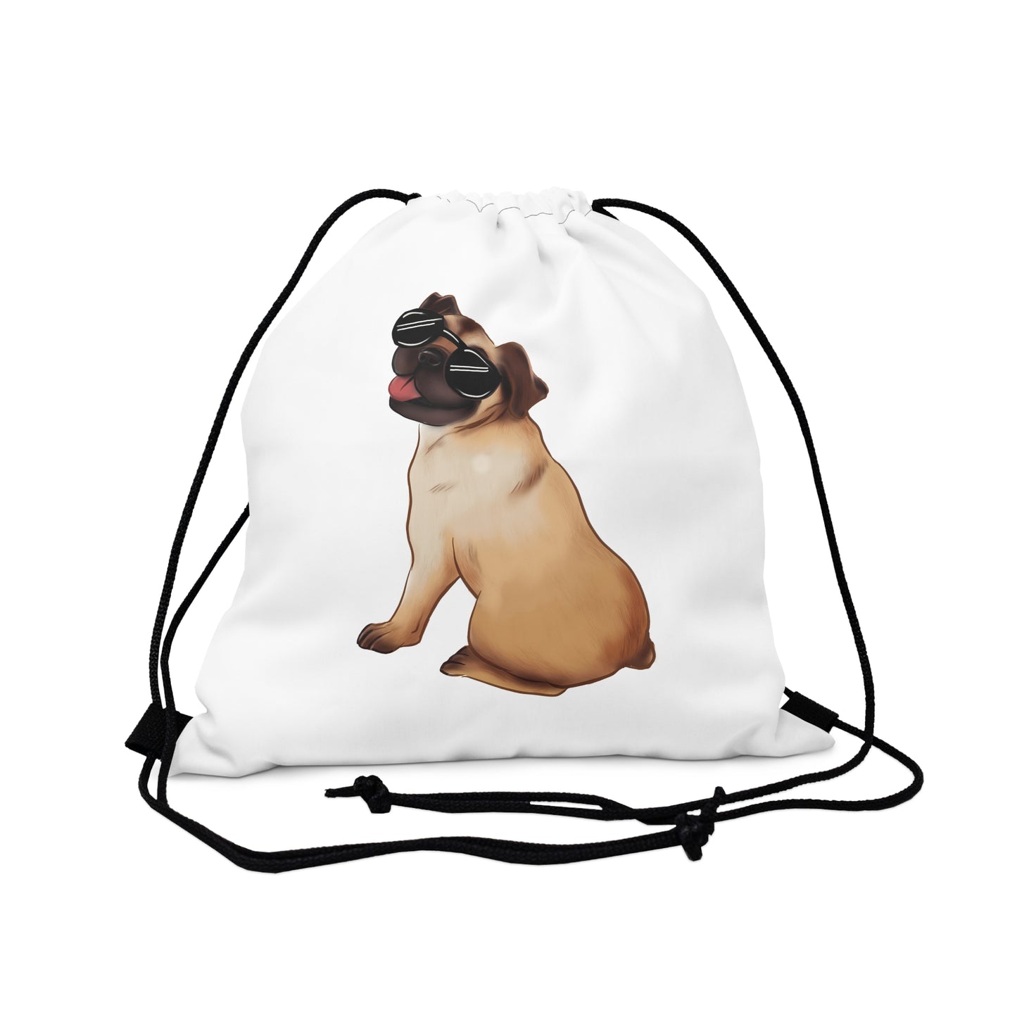 Pug - Outdoor Drawstring Bag