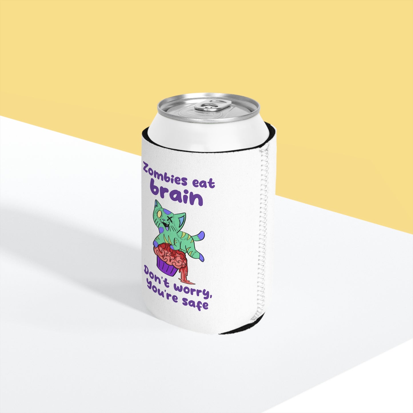 Zombie Cat - Can Cooler Sleeve