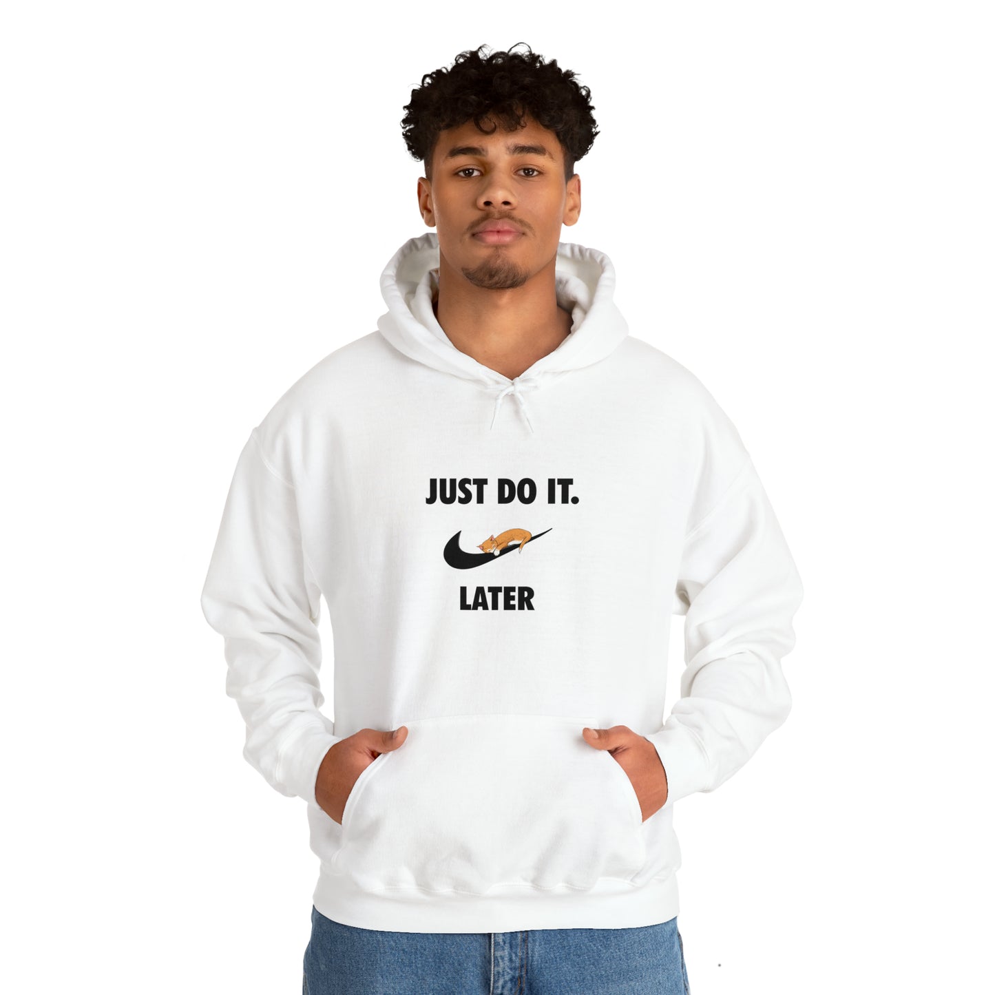 Just do it later - Unisex Heavy Blend™ Hooded Sweatshirt