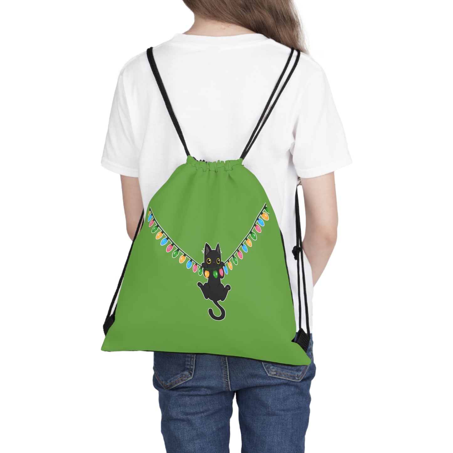 Meow Christmas - Outdoor Drawstring Bag