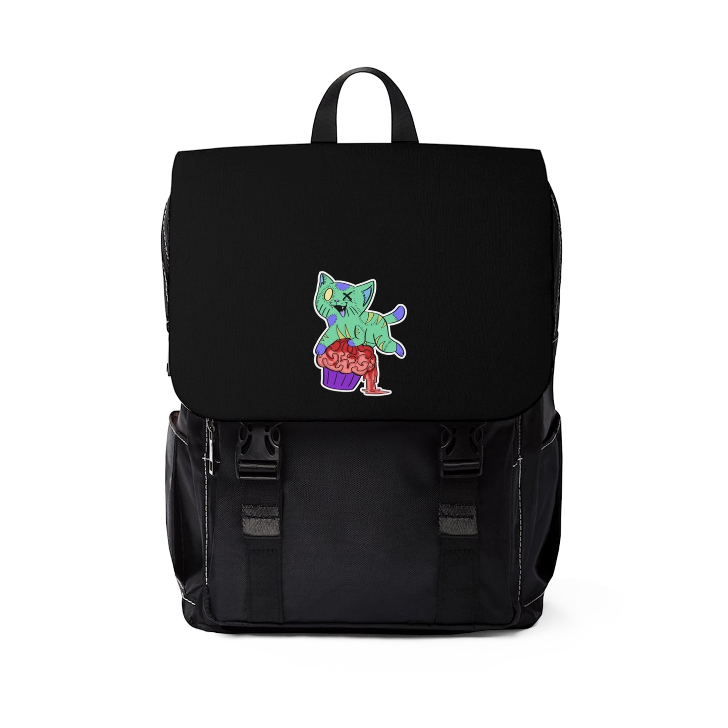 Zombie Cat - Unisex Casual Shoulder Backpack