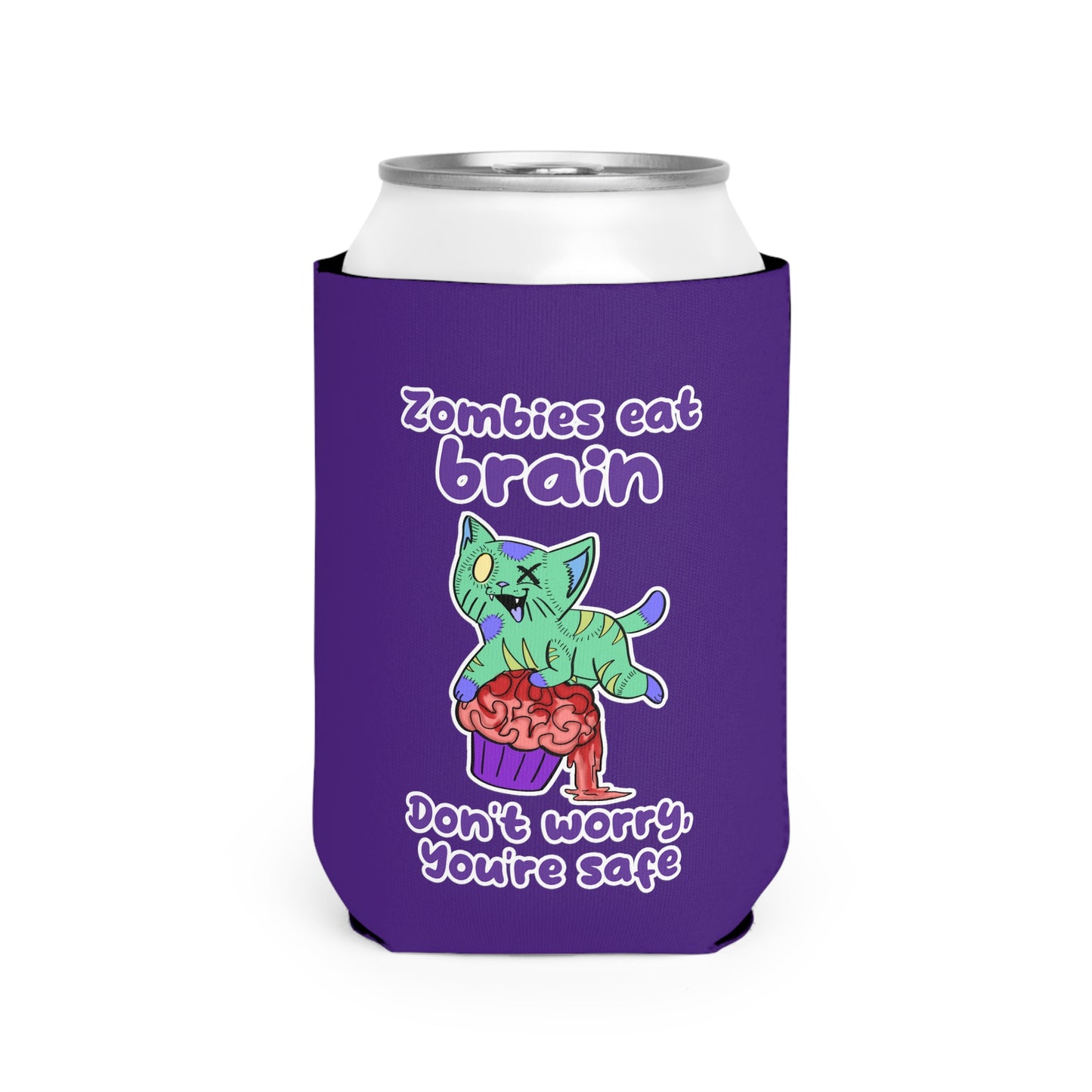 Zombie Cat - Can Cooler Sleeve