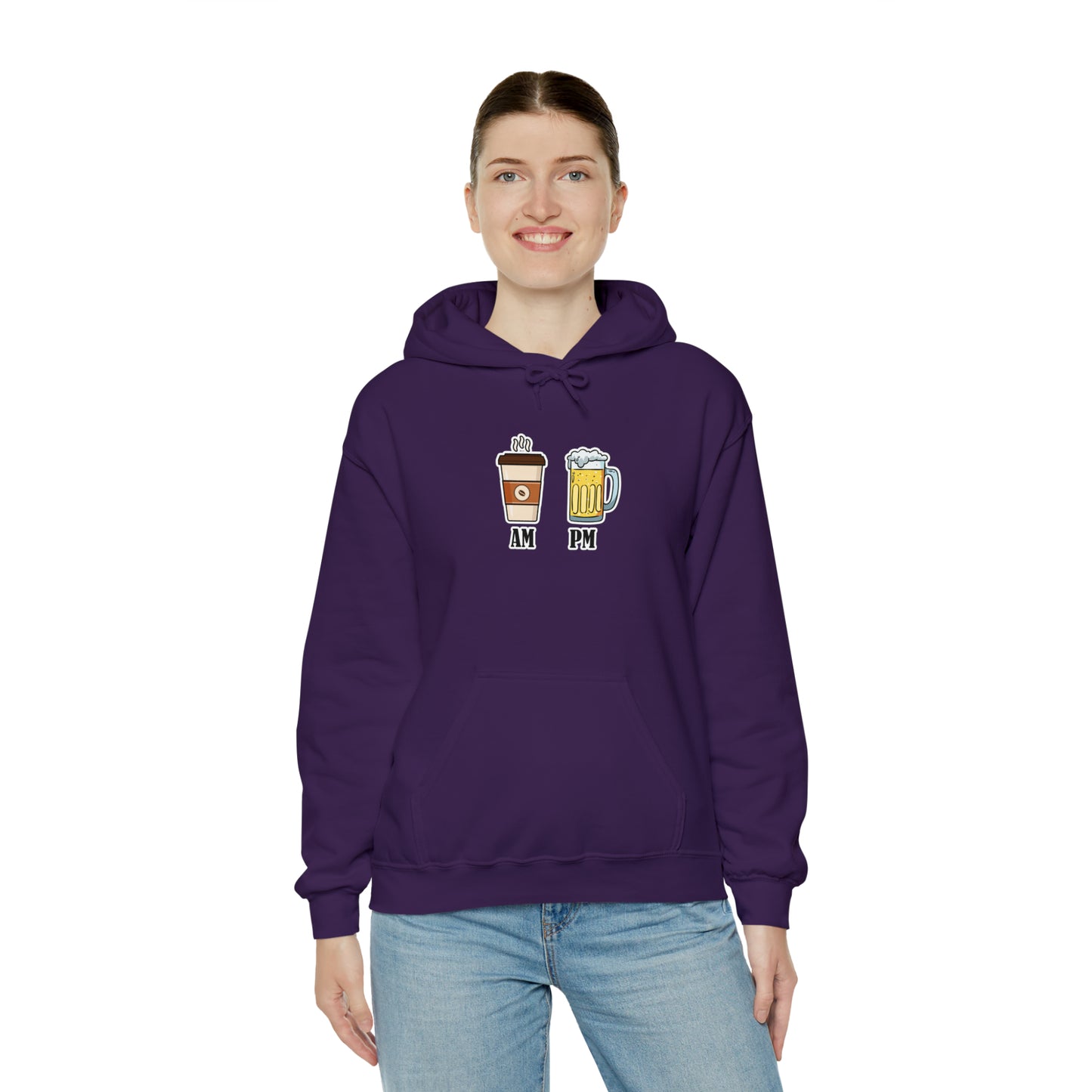 AM/PM - Unisex Heavy Blend™ Hooded Sweatshirt