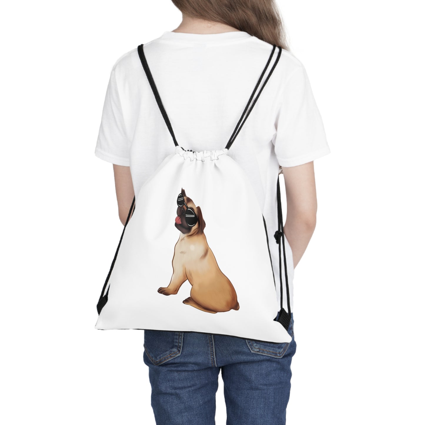 Pug - Outdoor Drawstring Bag