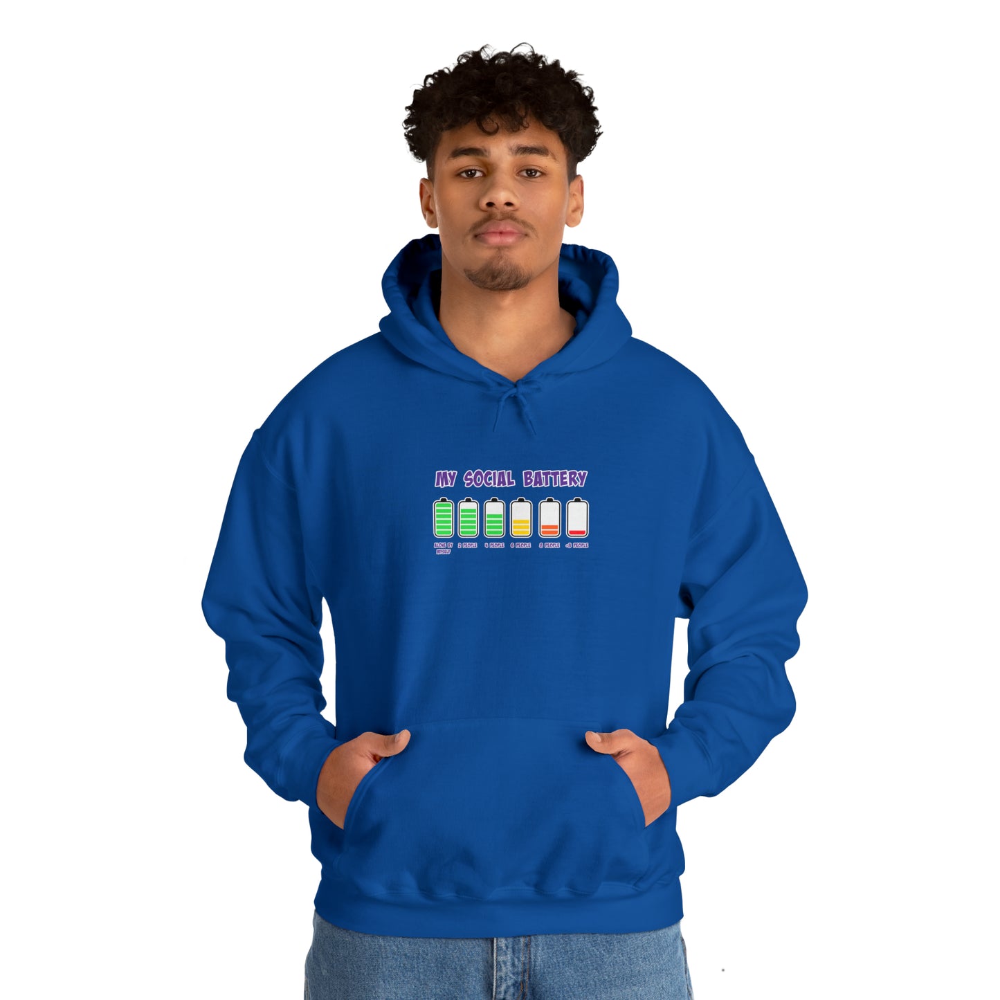 Social Battery - Unisex Heavy Blend™ Hooded Sweatshirt