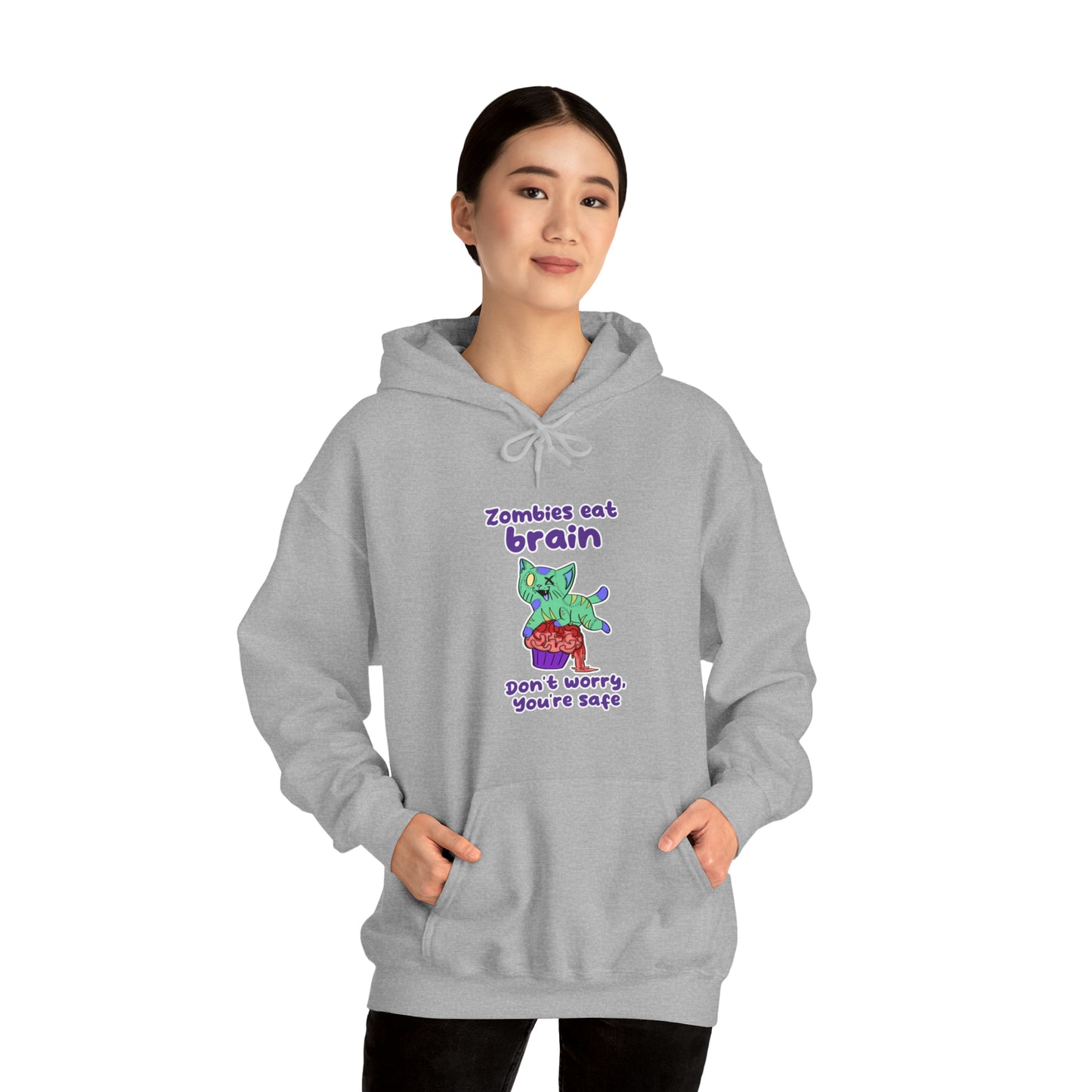 Zombie Cat - Unisex Heavy Blend™ Hooded Sweatshirt