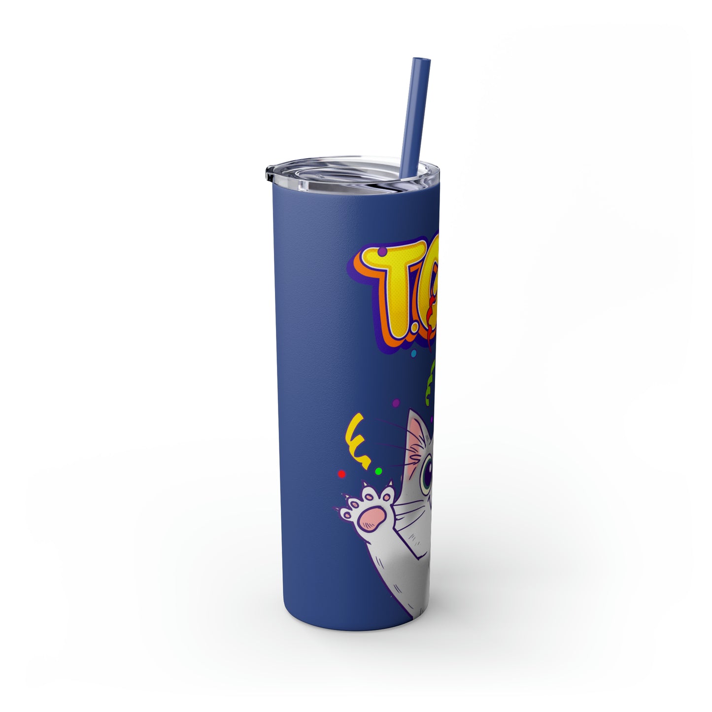 TGIF - Skinny Tumbler with Straw, 20oz