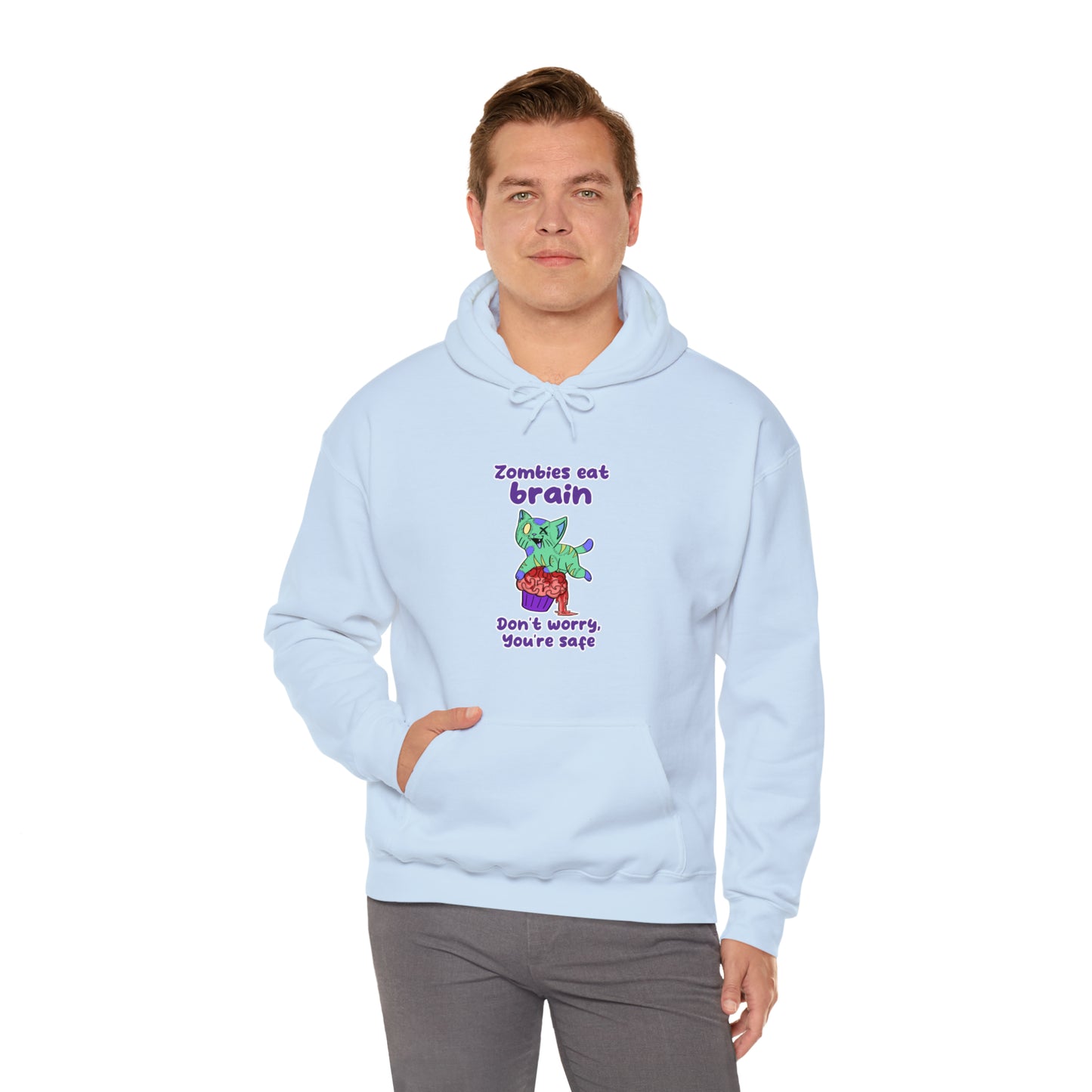 Zombie Cat - Unisex Heavy Blend™ Hooded Sweatshirt