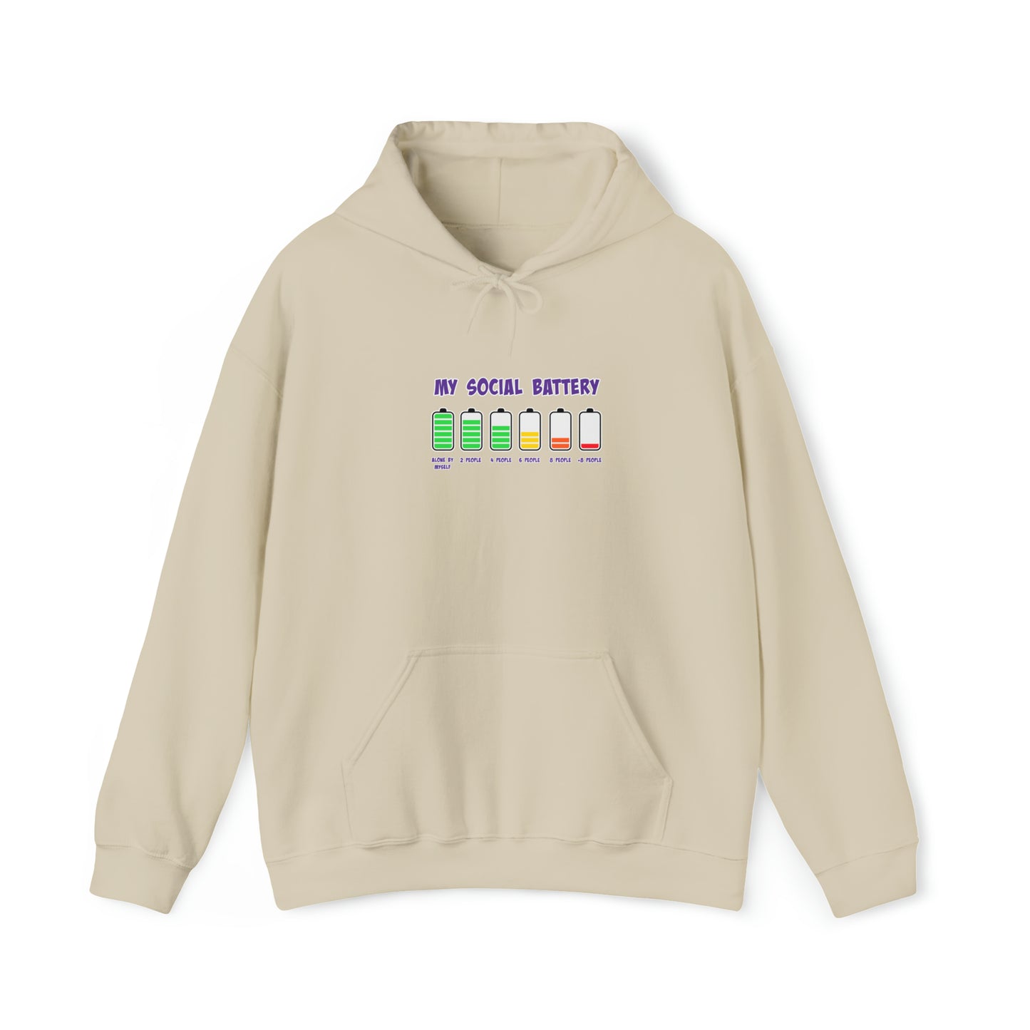 Social Battery - Unisex Heavy Blend™ Hooded Sweatshirt