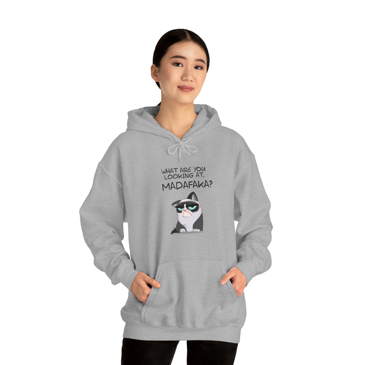 What you're looking at, Madafaka? - Unisex Heavy Blend™ Hooded Sweatshirt