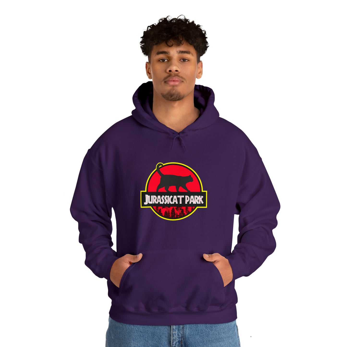 Jurassicat Park - Unisex Heavy Blend™ Hooded Sweatshirt