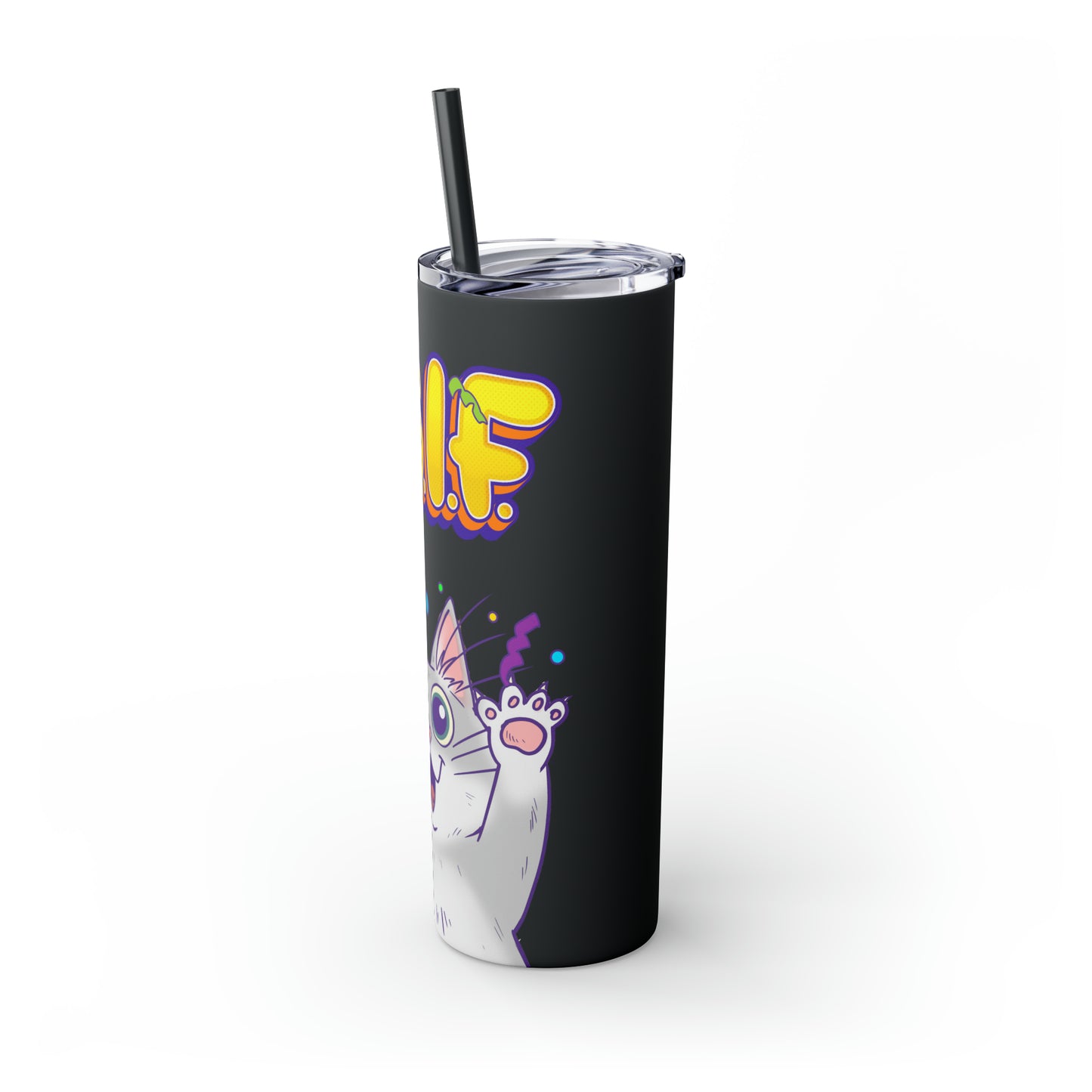 TGIF - Skinny Tumbler with Straw, 20oz