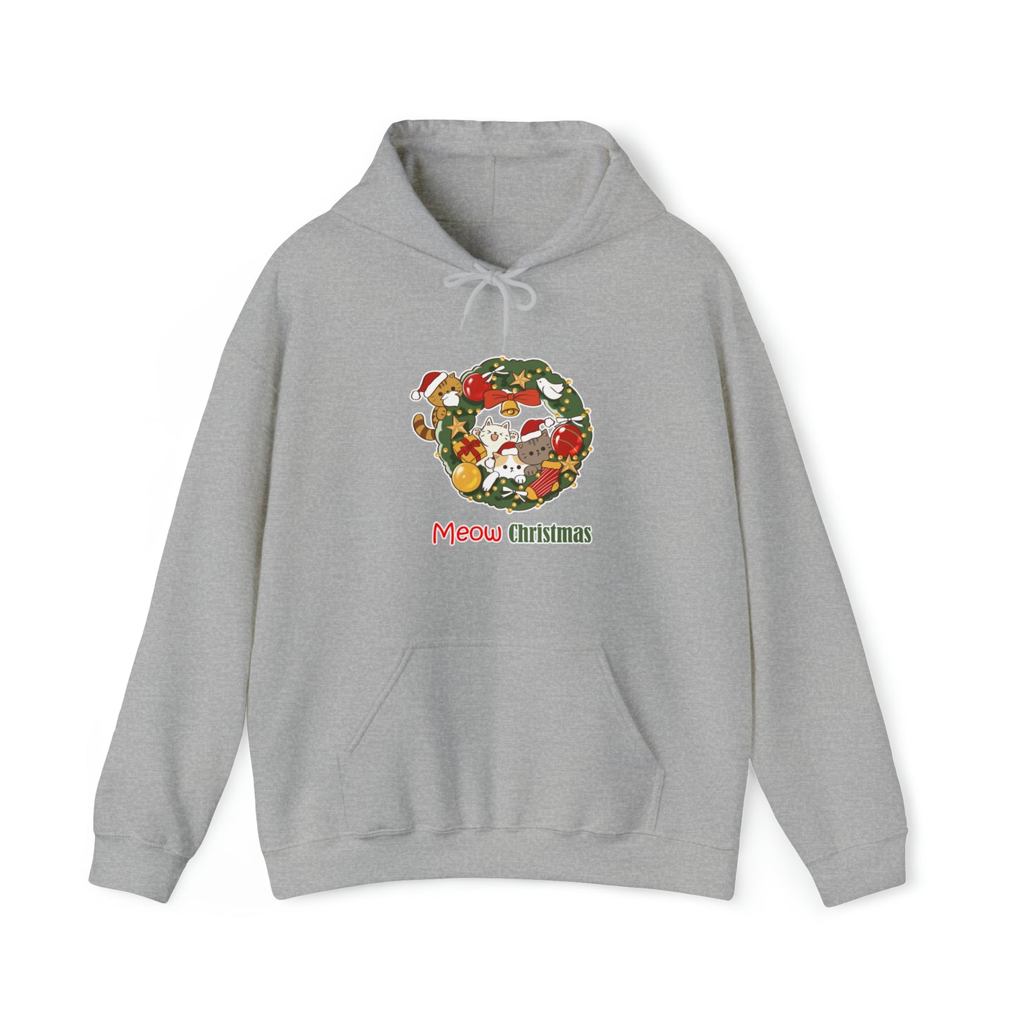 Meow Christmas - Unisex Heavy Blend™ Hooded Sweatshirt