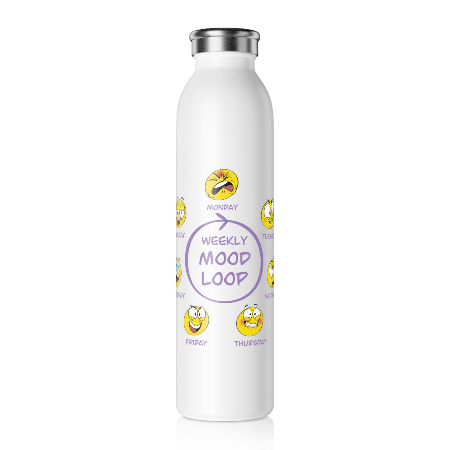 Mood Loop - Slim Water Bottle