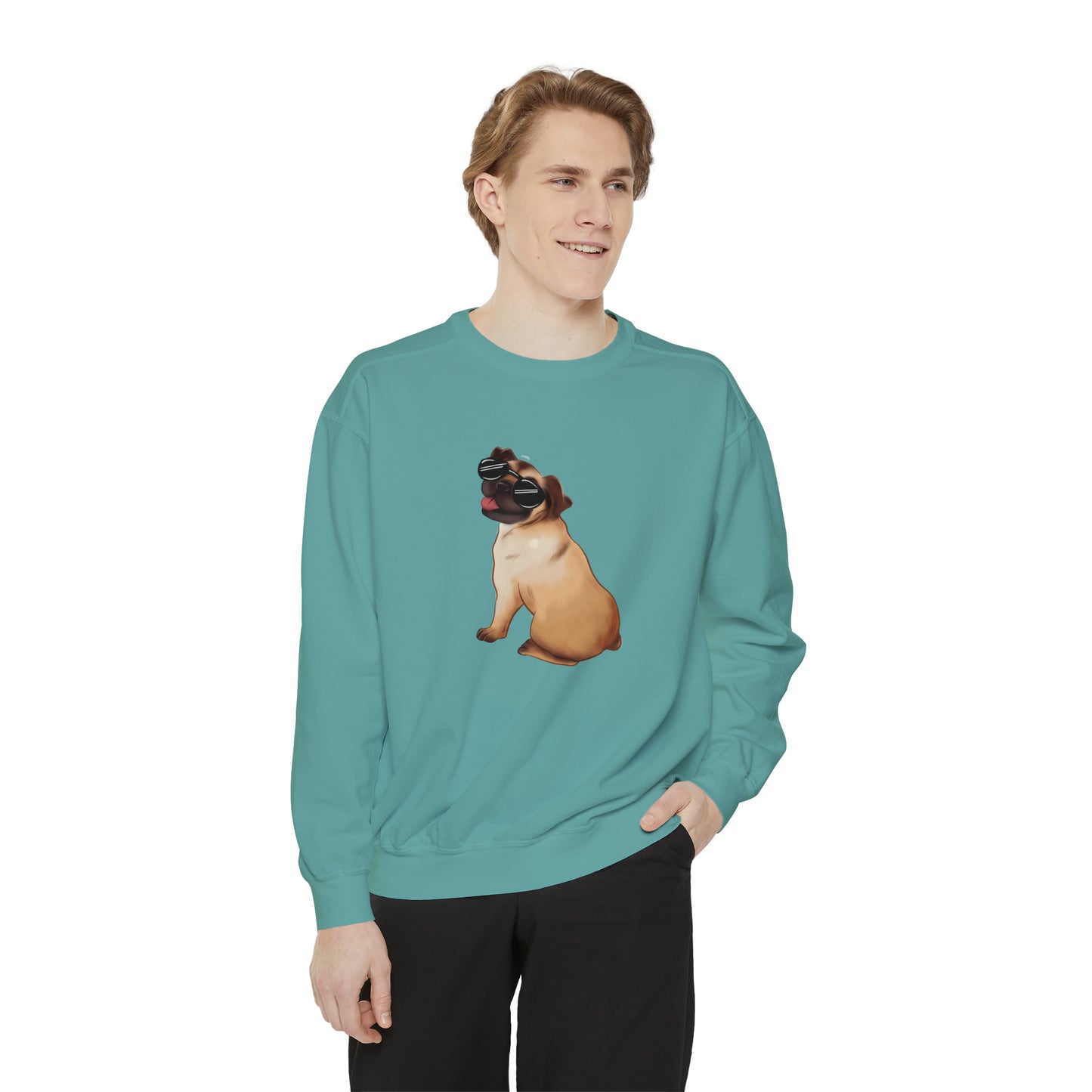 Pug - Unisex Garment-Dyed Sweatshirt