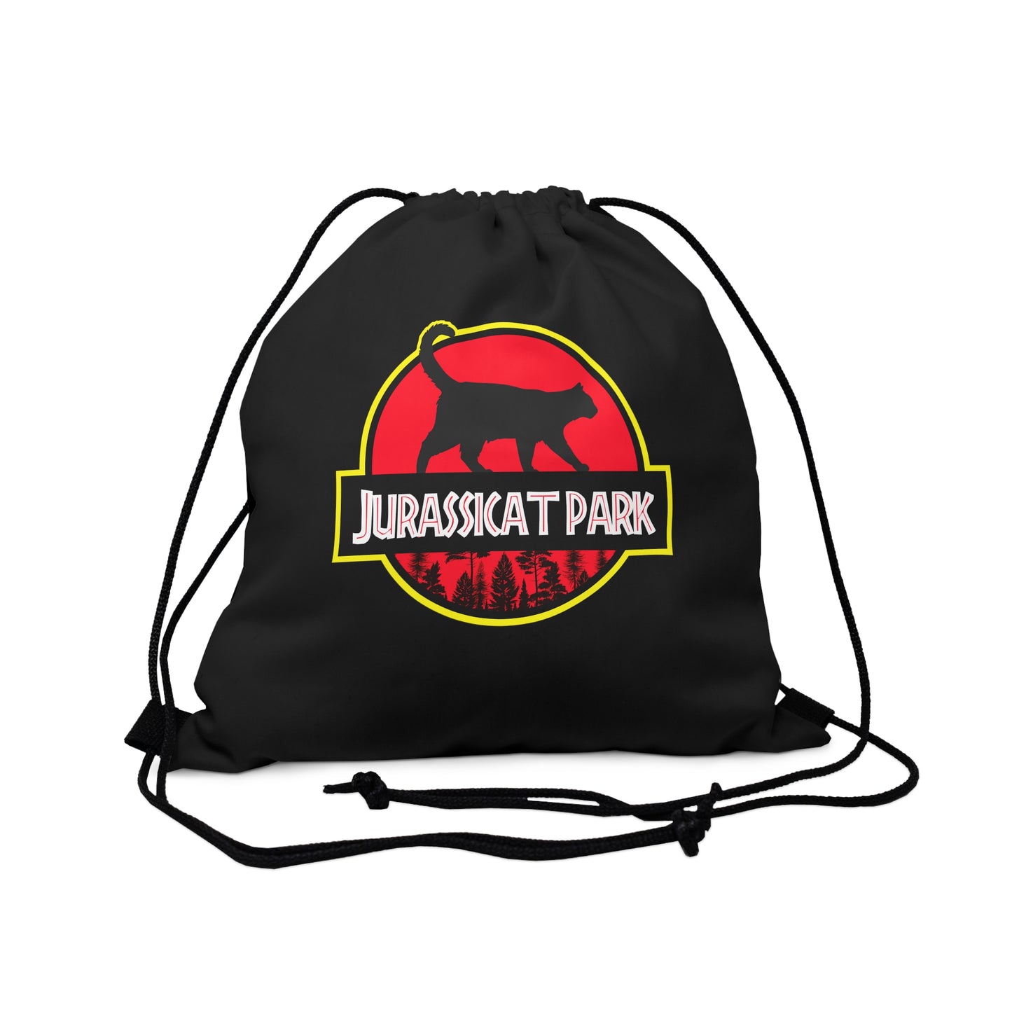 Jurassicat Park - Outdoor Drawstring Bag