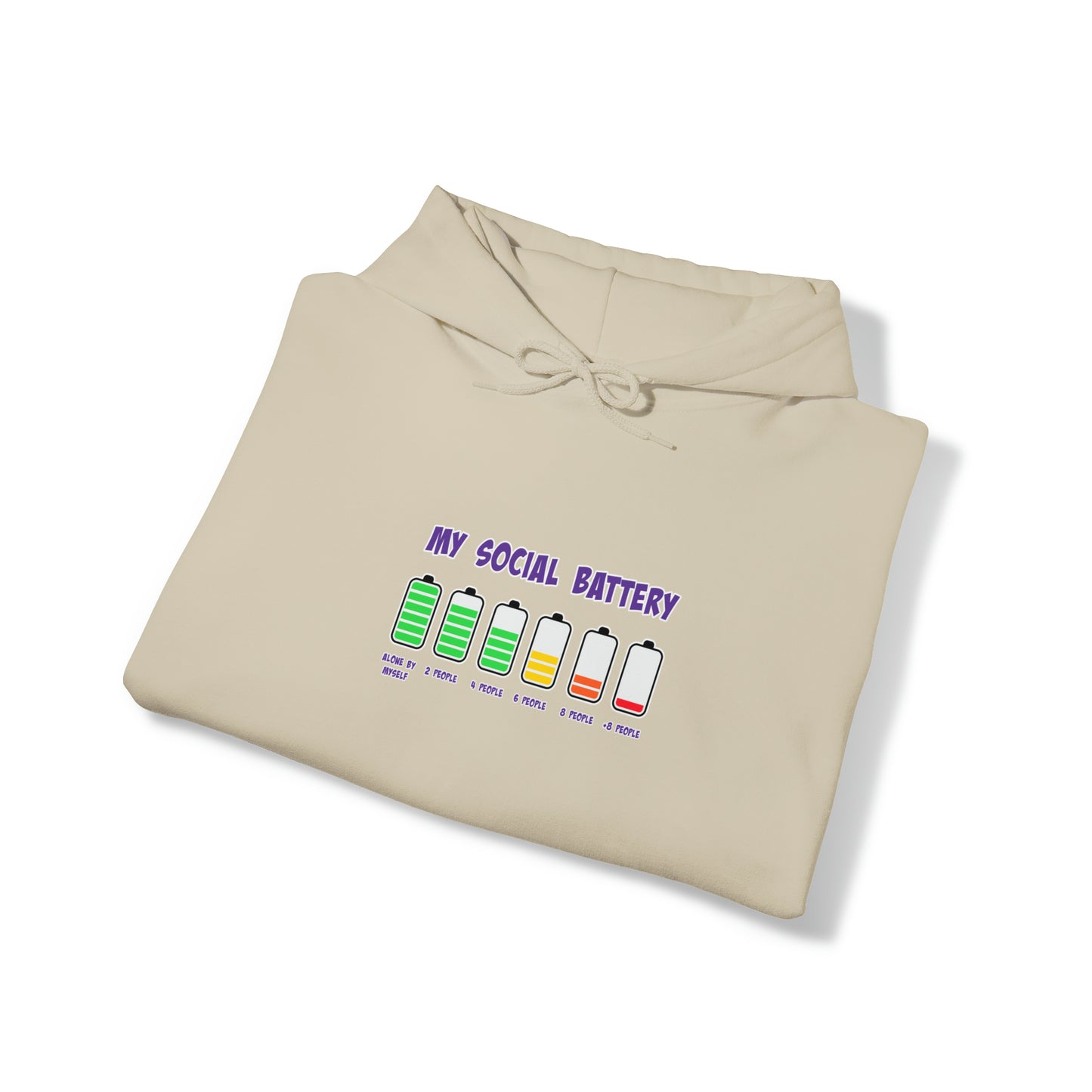 Social Battery - Unisex Heavy Blend™ Hooded Sweatshirt