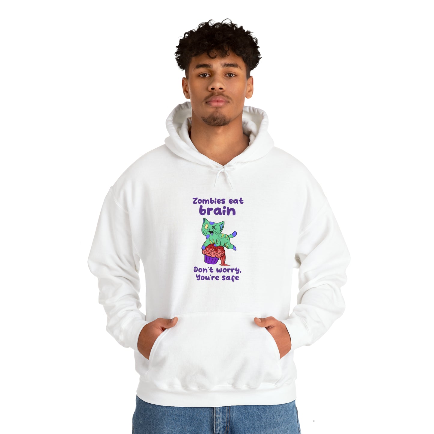 Zombie Cat - Unisex Heavy Blend™ Hooded Sweatshirt