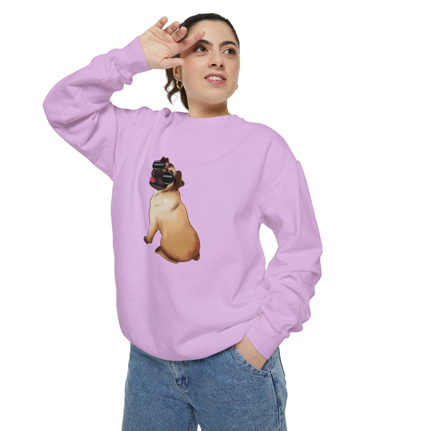 Pug - Unisex Garment-Dyed Sweatshirt