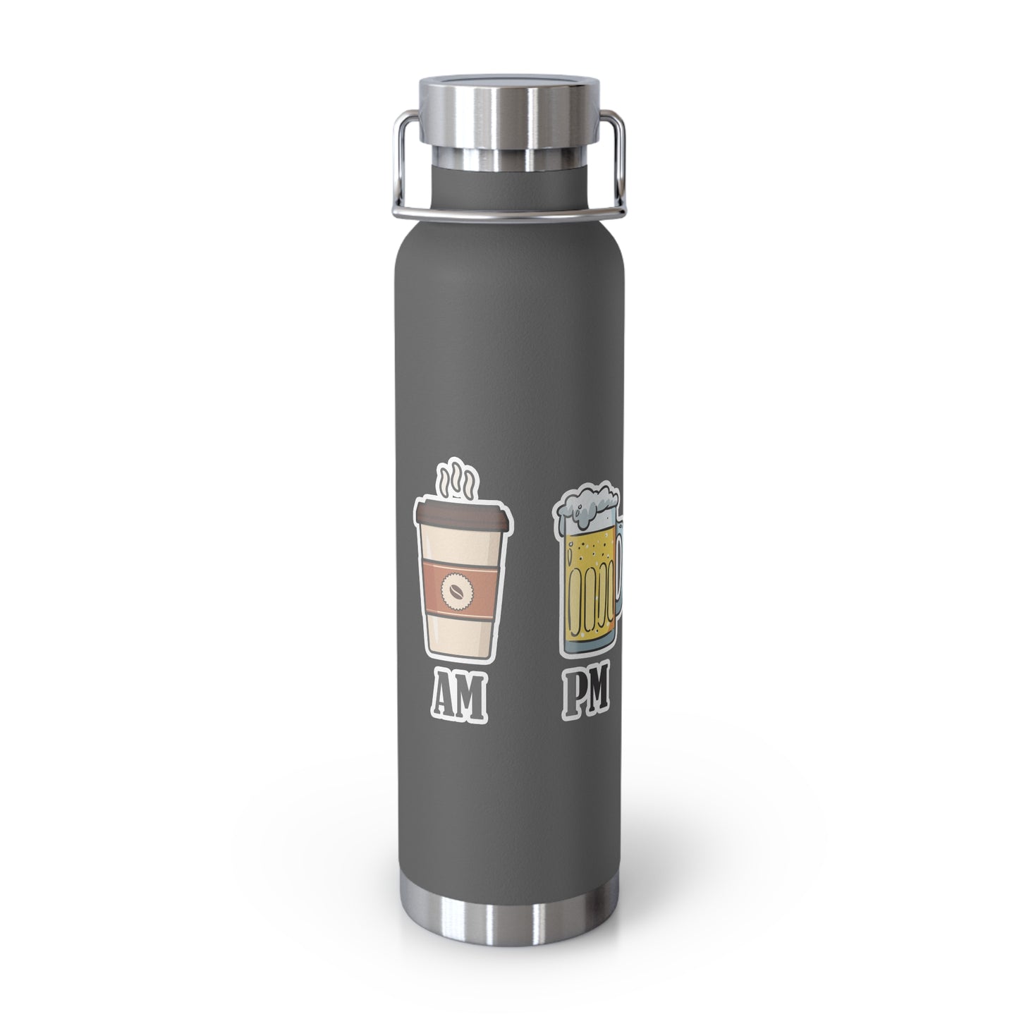 AM/PM - Copper Vacuum Insulated Bottle, 22oz