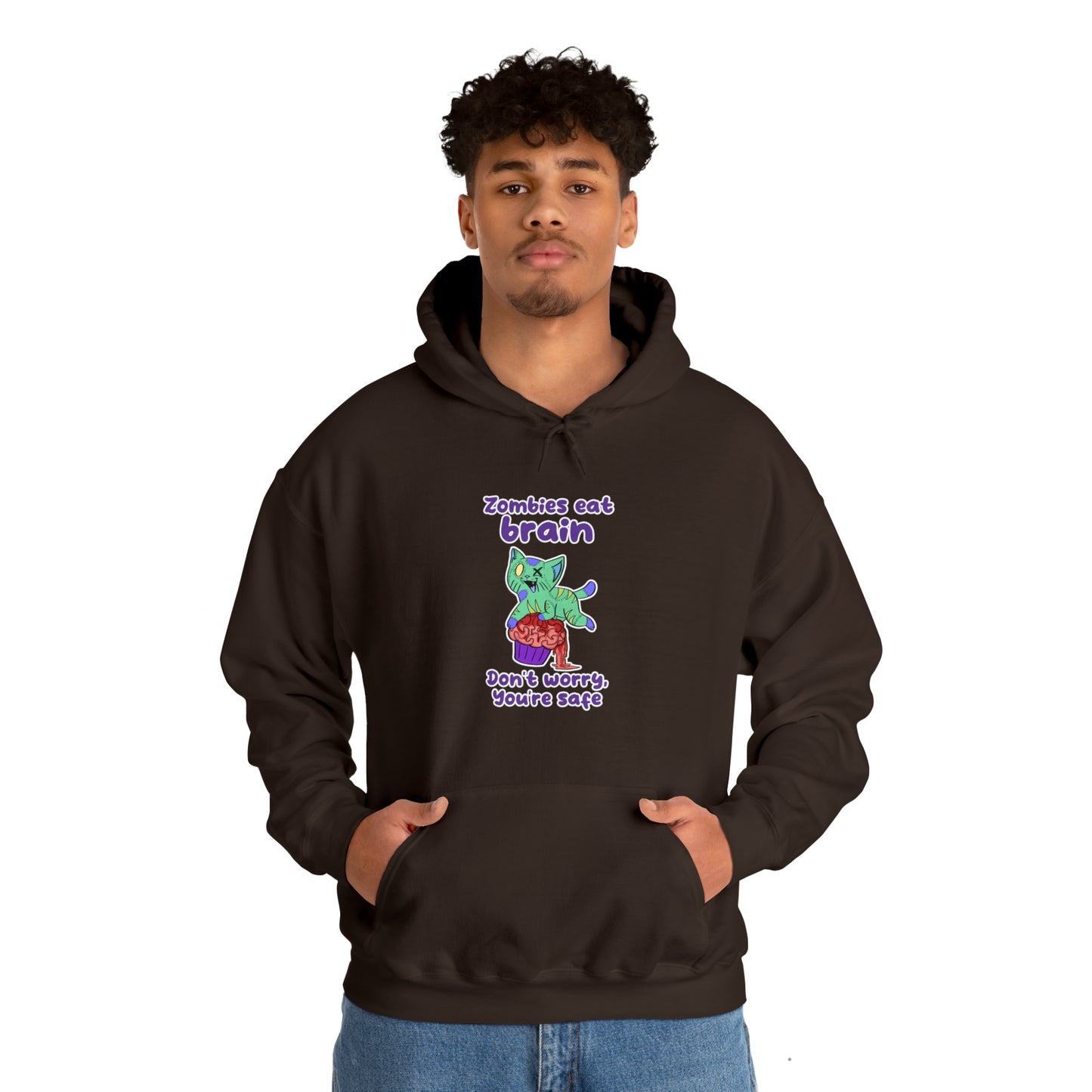 Zombie Cat - Unisex Heavy Blend™ Hooded Sweatshirt