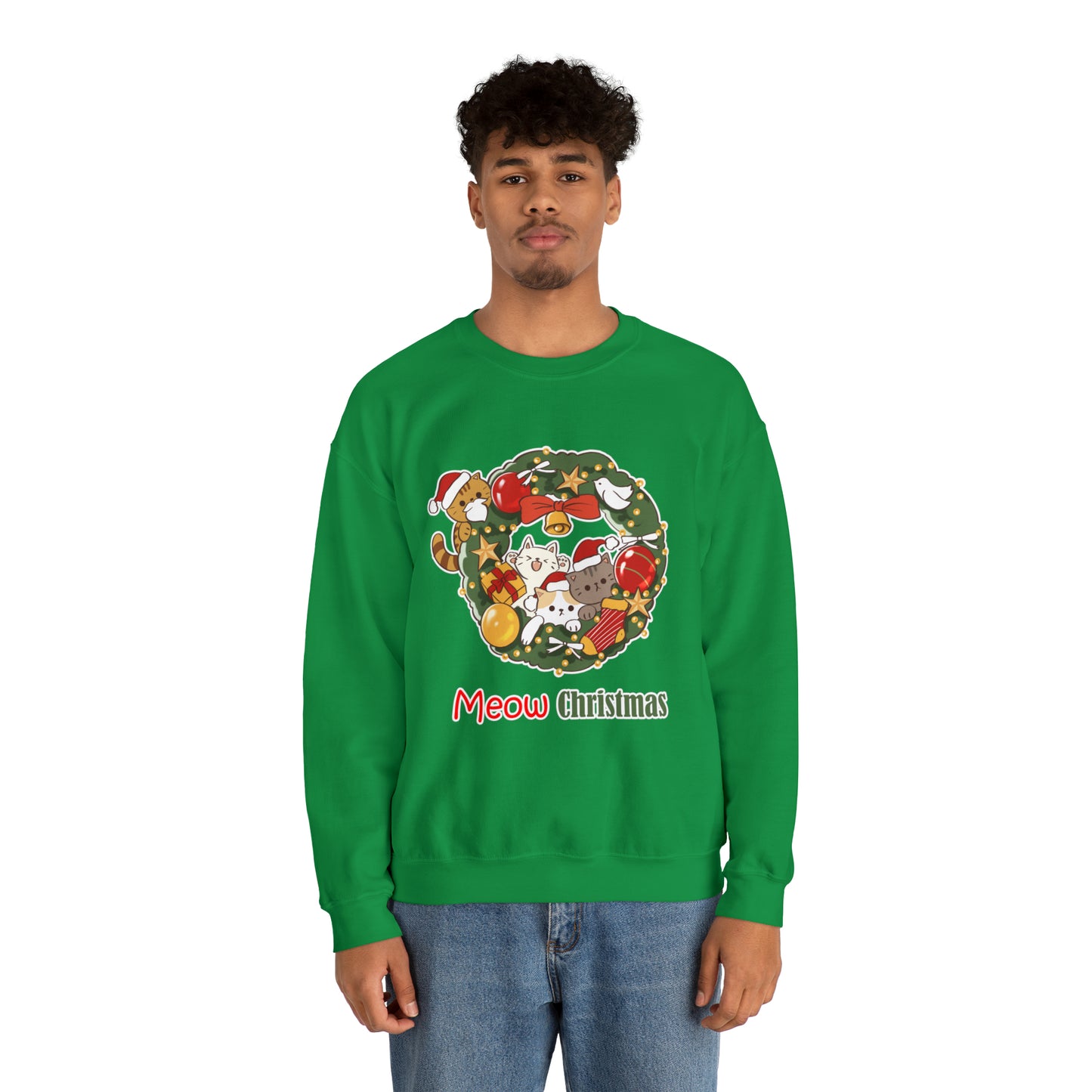 Meow Christmas - Unisex Heavy Blend™ Crewneck Sweatshirt