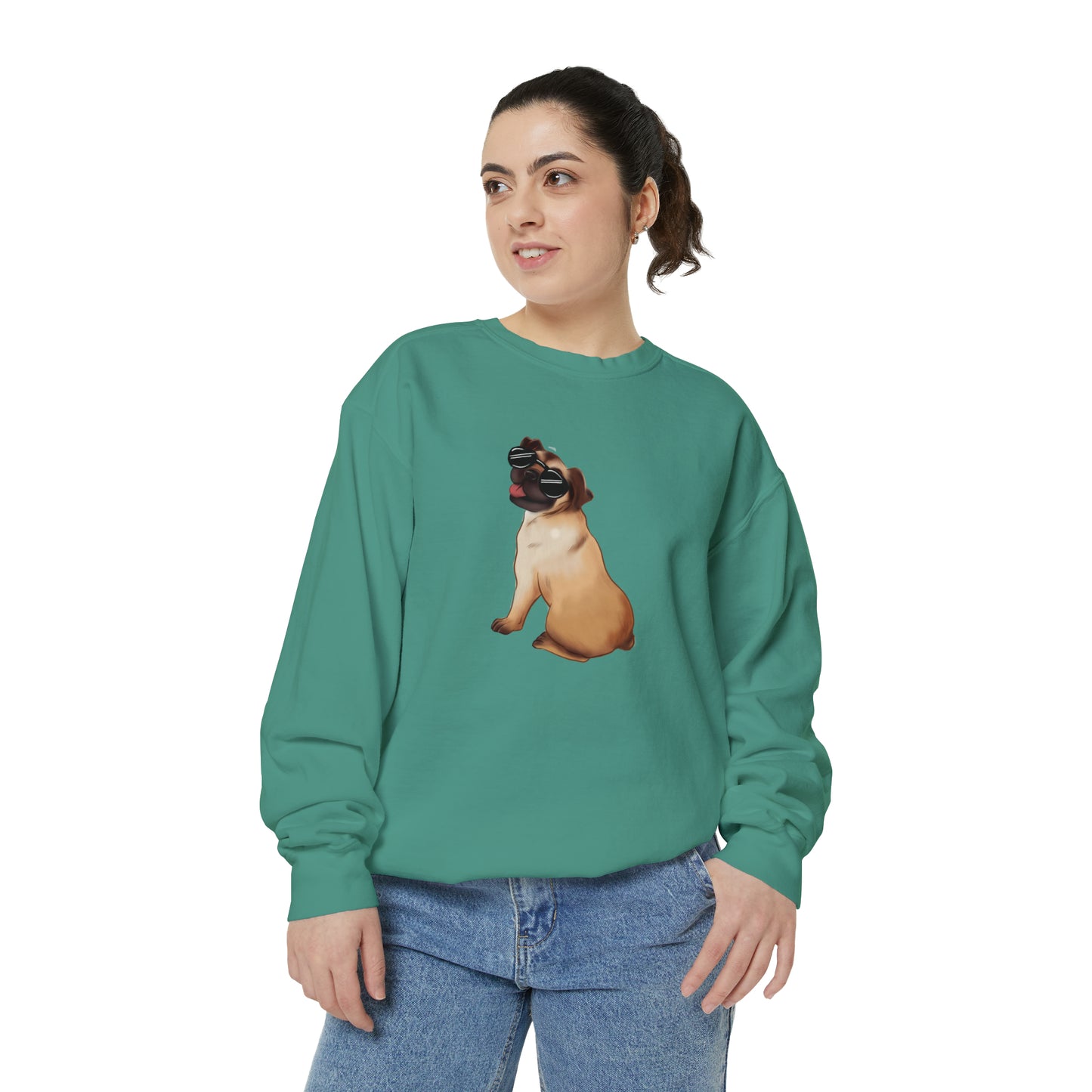 Pug - Unisex Garment-Dyed Sweatshirt