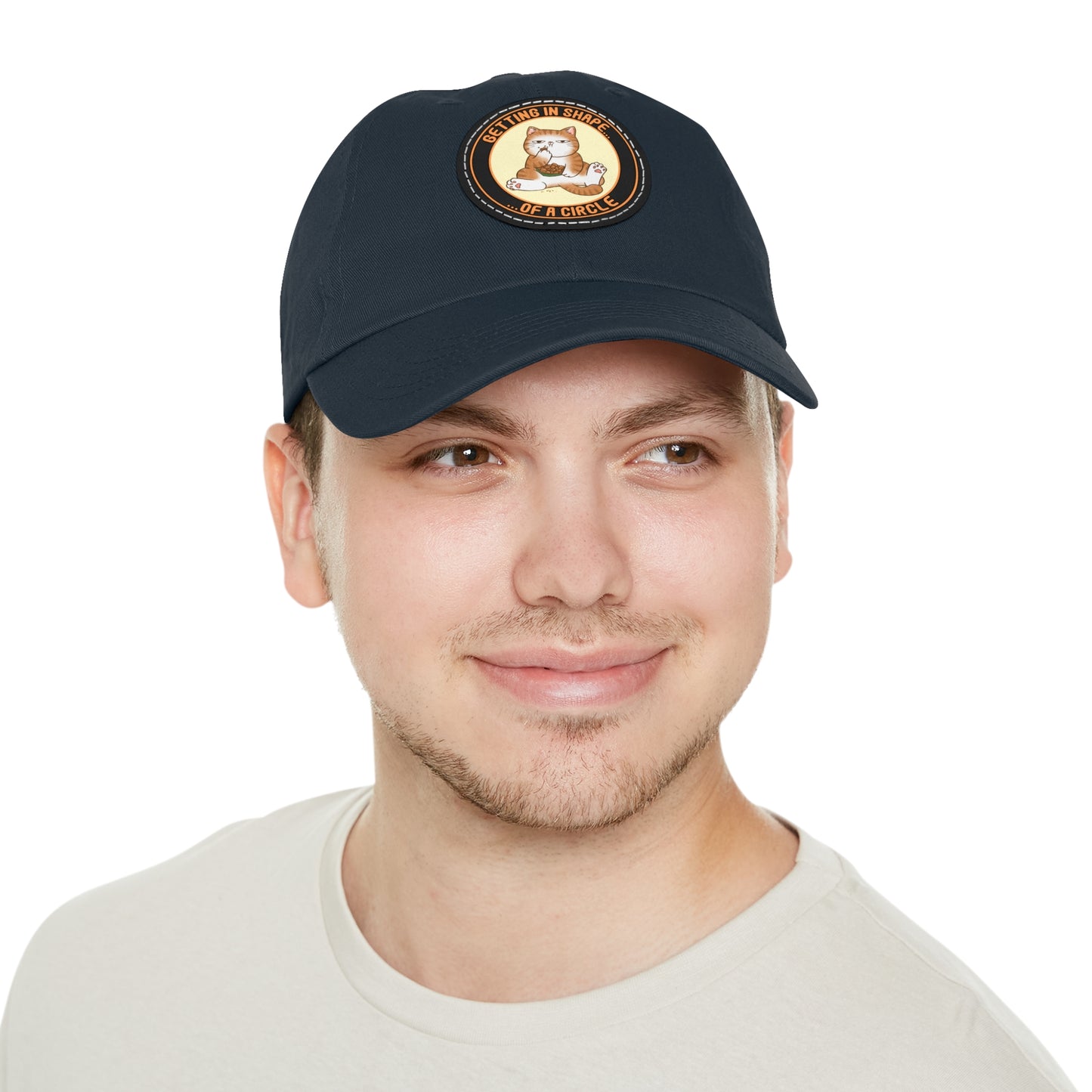 In Shape - Dad Hat with Leather Patch (Round)