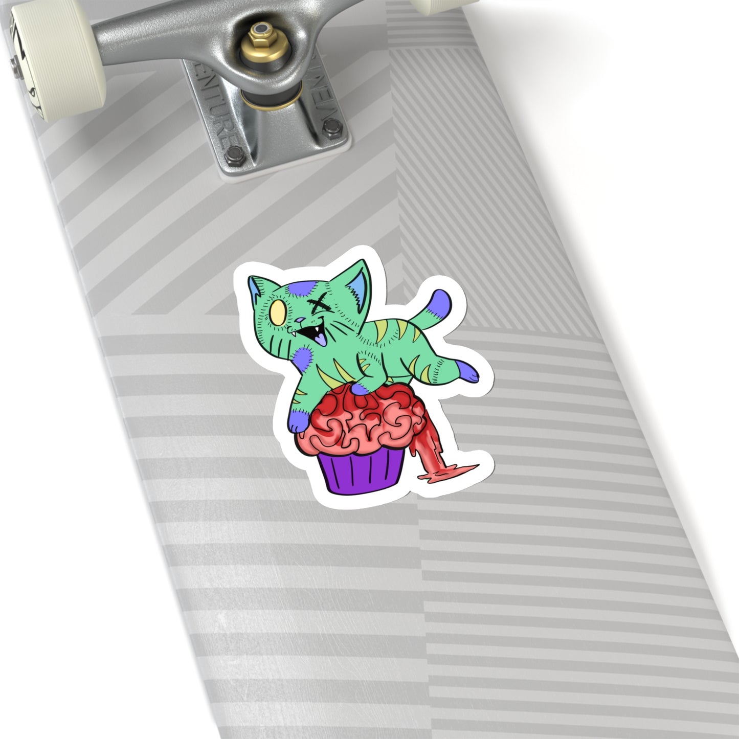 Zombie Cat - Kiss-Cut Stickers