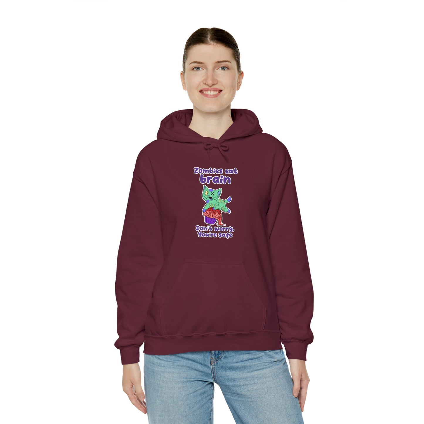 Zombie Cat - Unisex Heavy Blend™ Hooded Sweatshirt