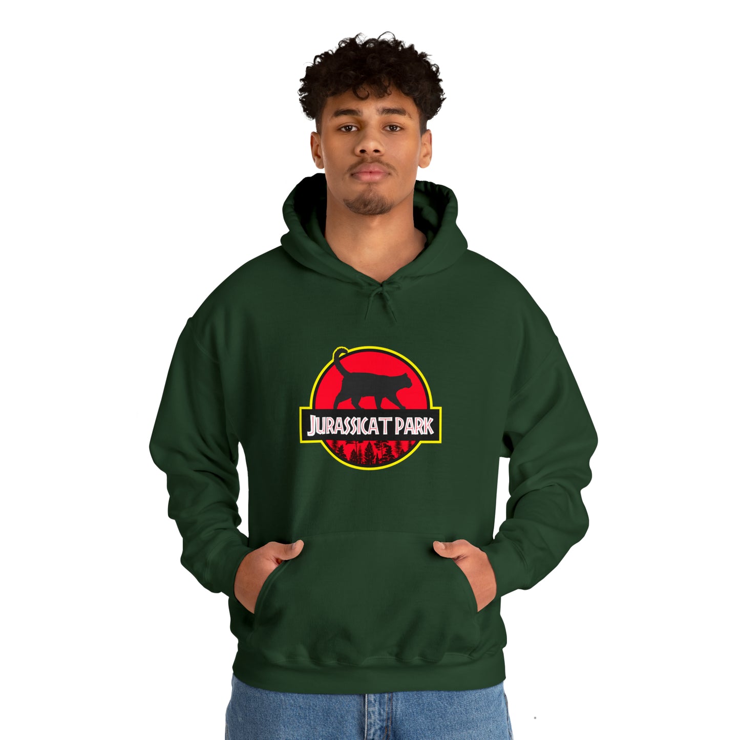 Jurassicat Park - Unisex Heavy Blend™ Hooded Sweatshirt