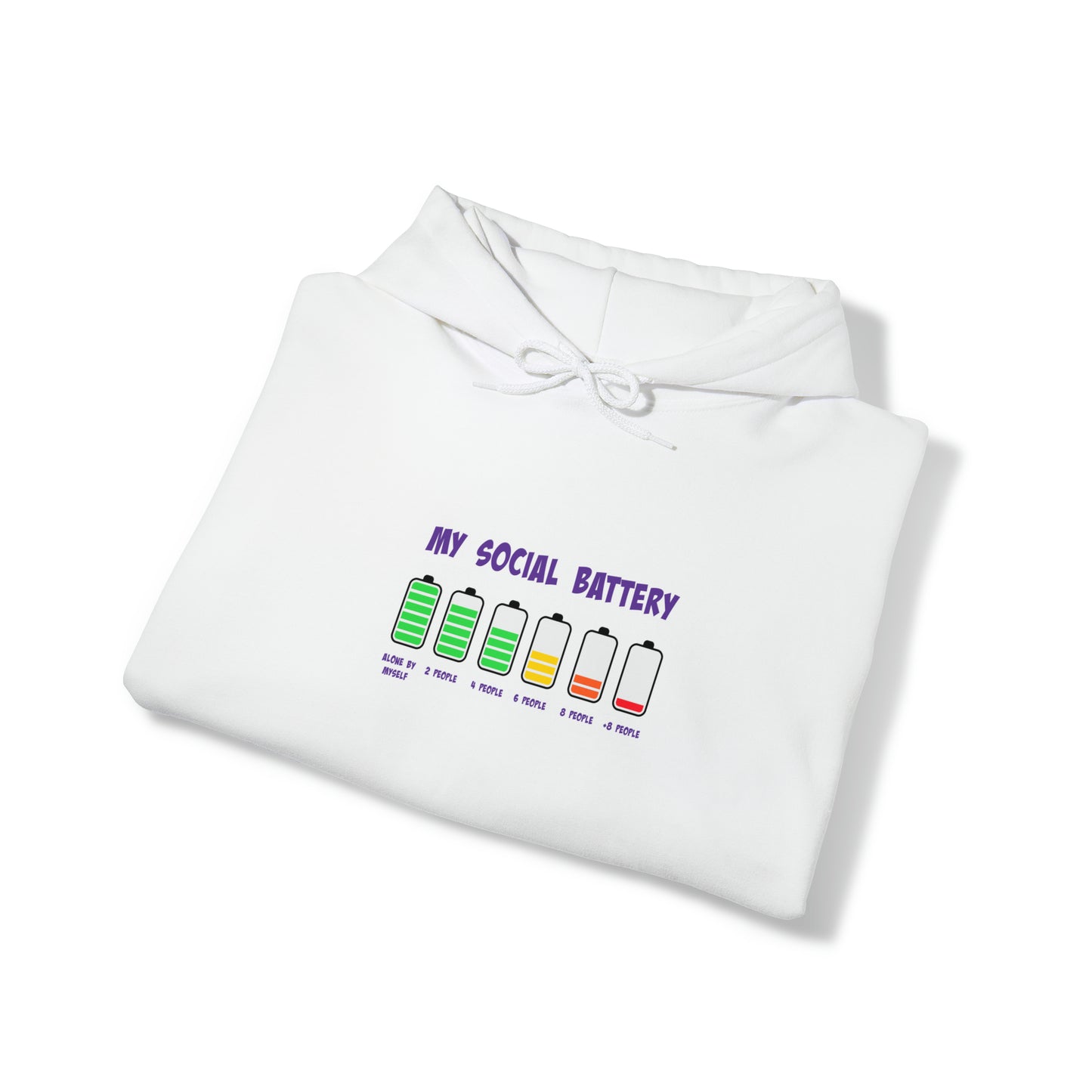 Social Battery - Unisex Heavy Blend™ Hooded Sweatshirt