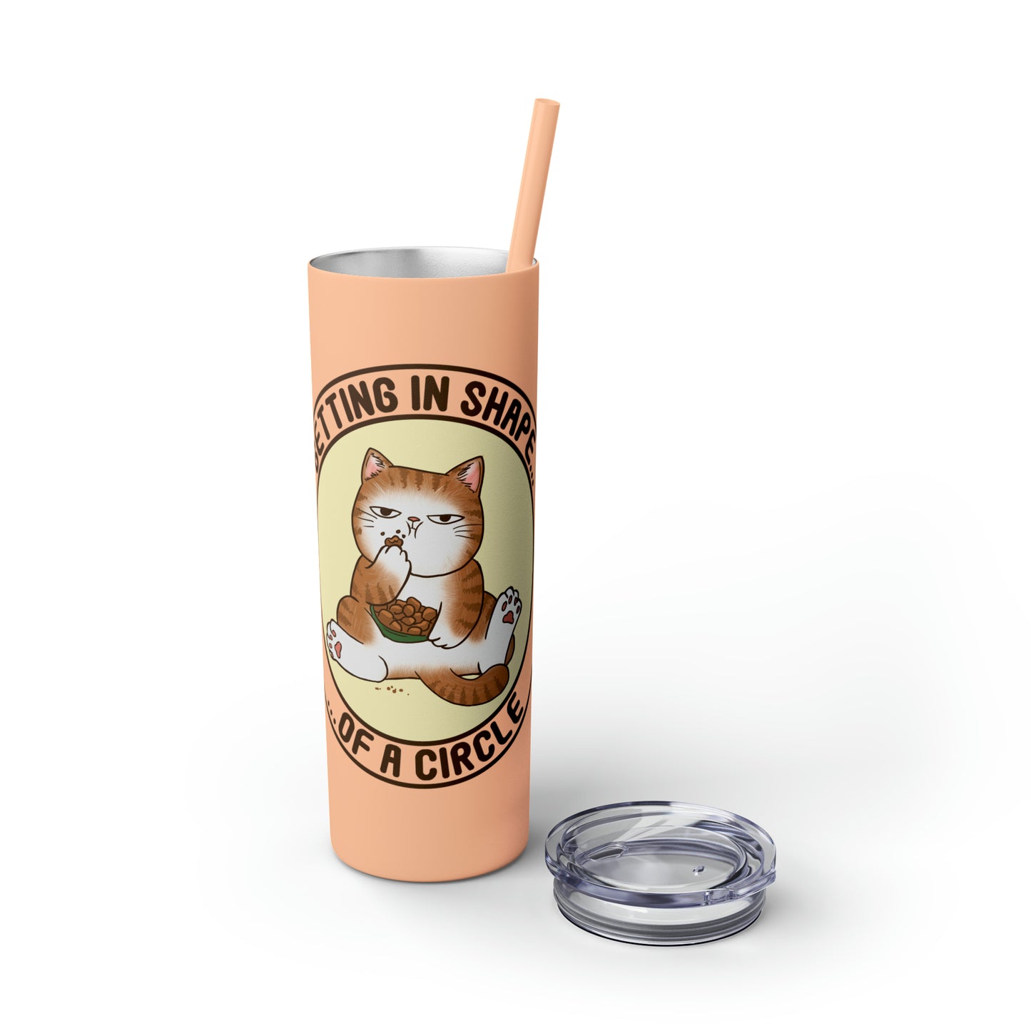 In Shape - Skinny Tumbler with Straw, 20oz