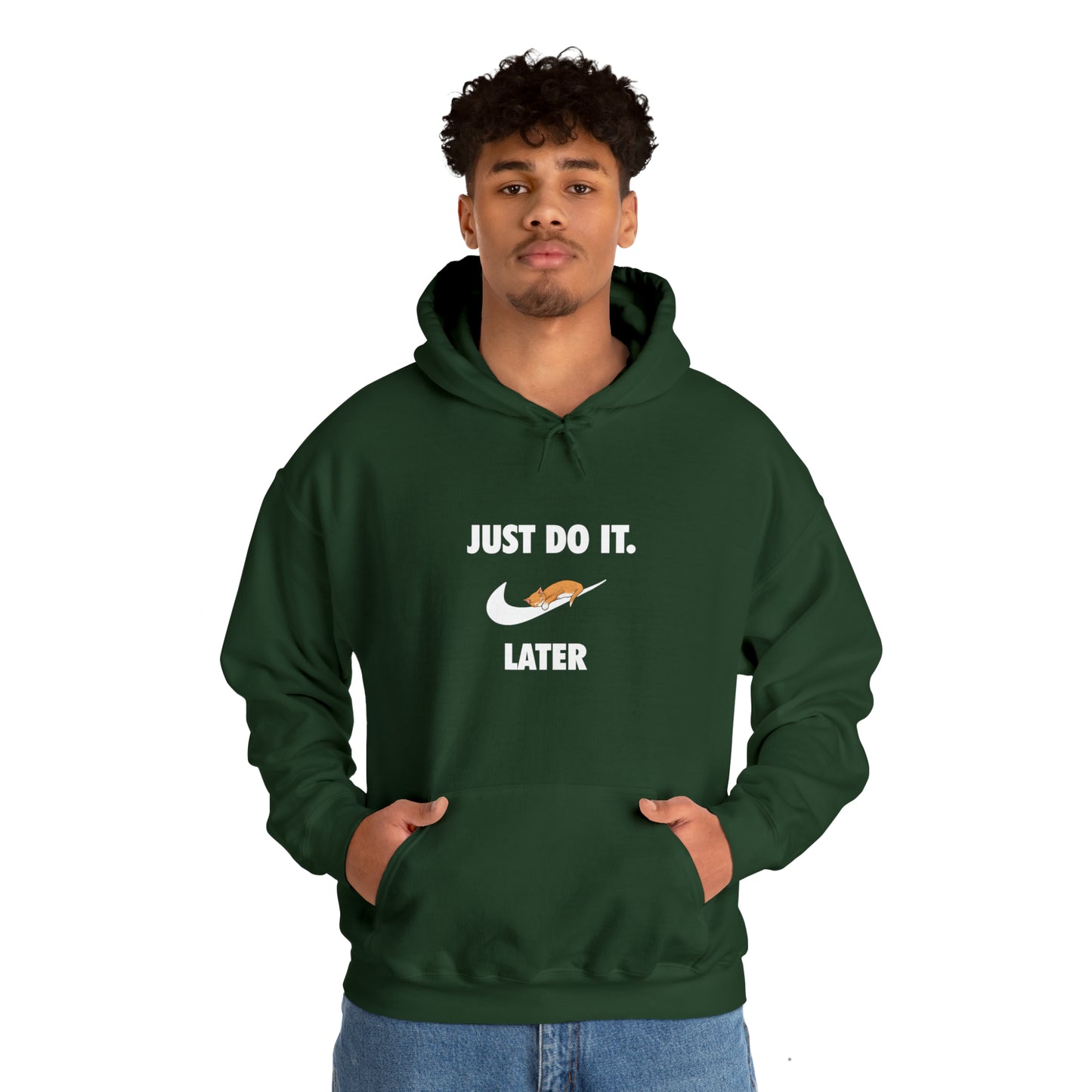 Just do it later - Unisex Heavy Blend™ Hooded Sweatshirt