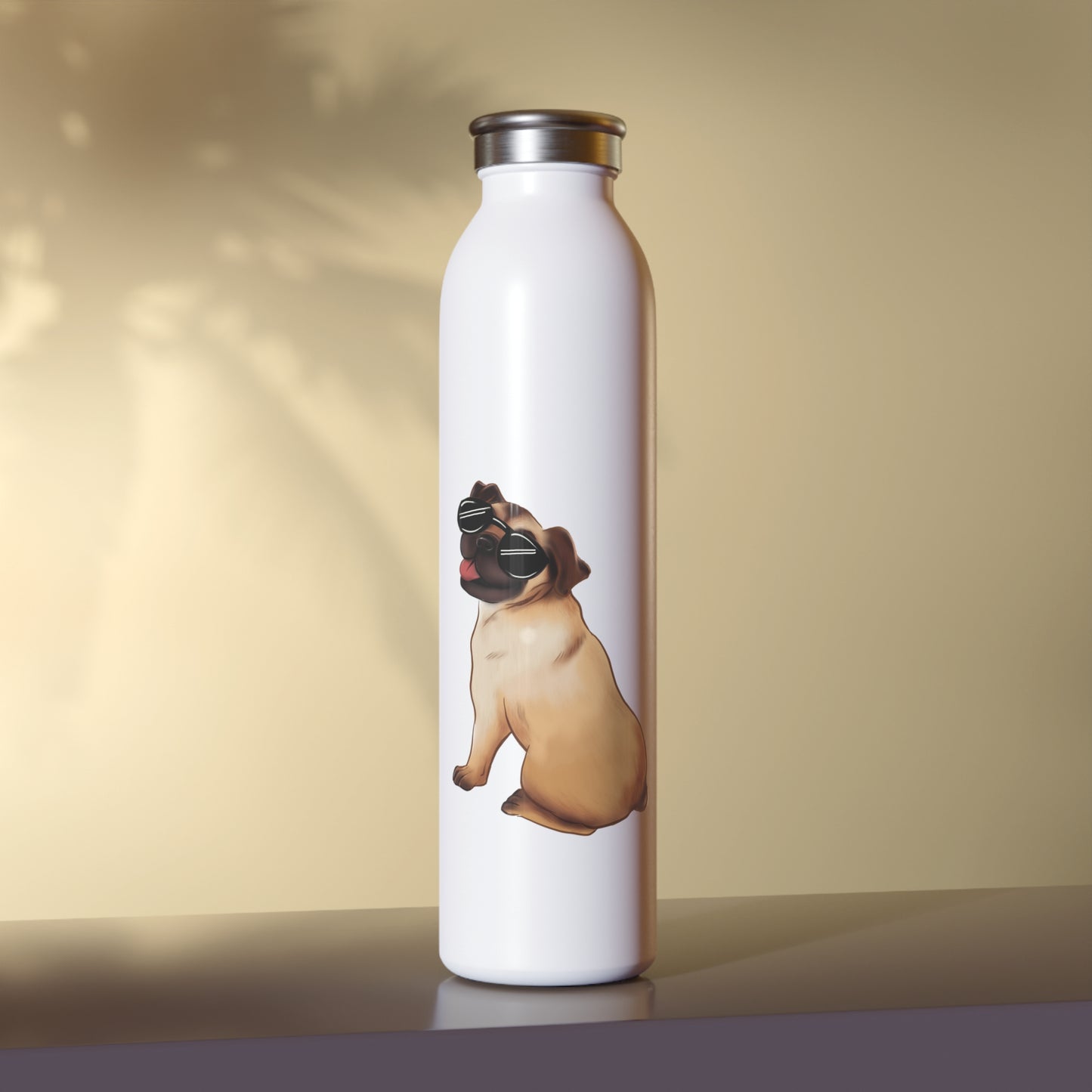 Pug - Slim Water Bottle